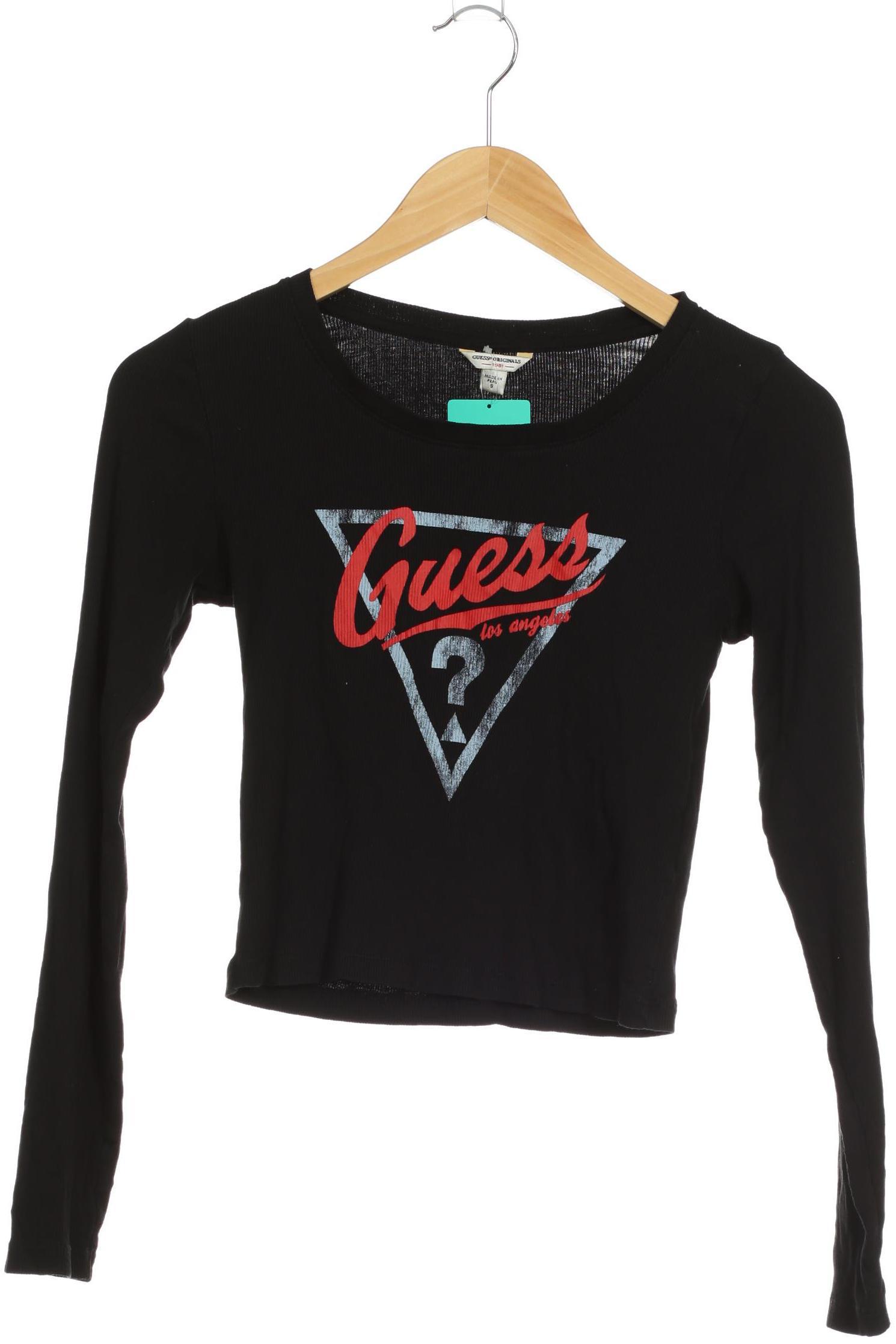

Guess Damen Langarmshirt, schwarz, Gr.