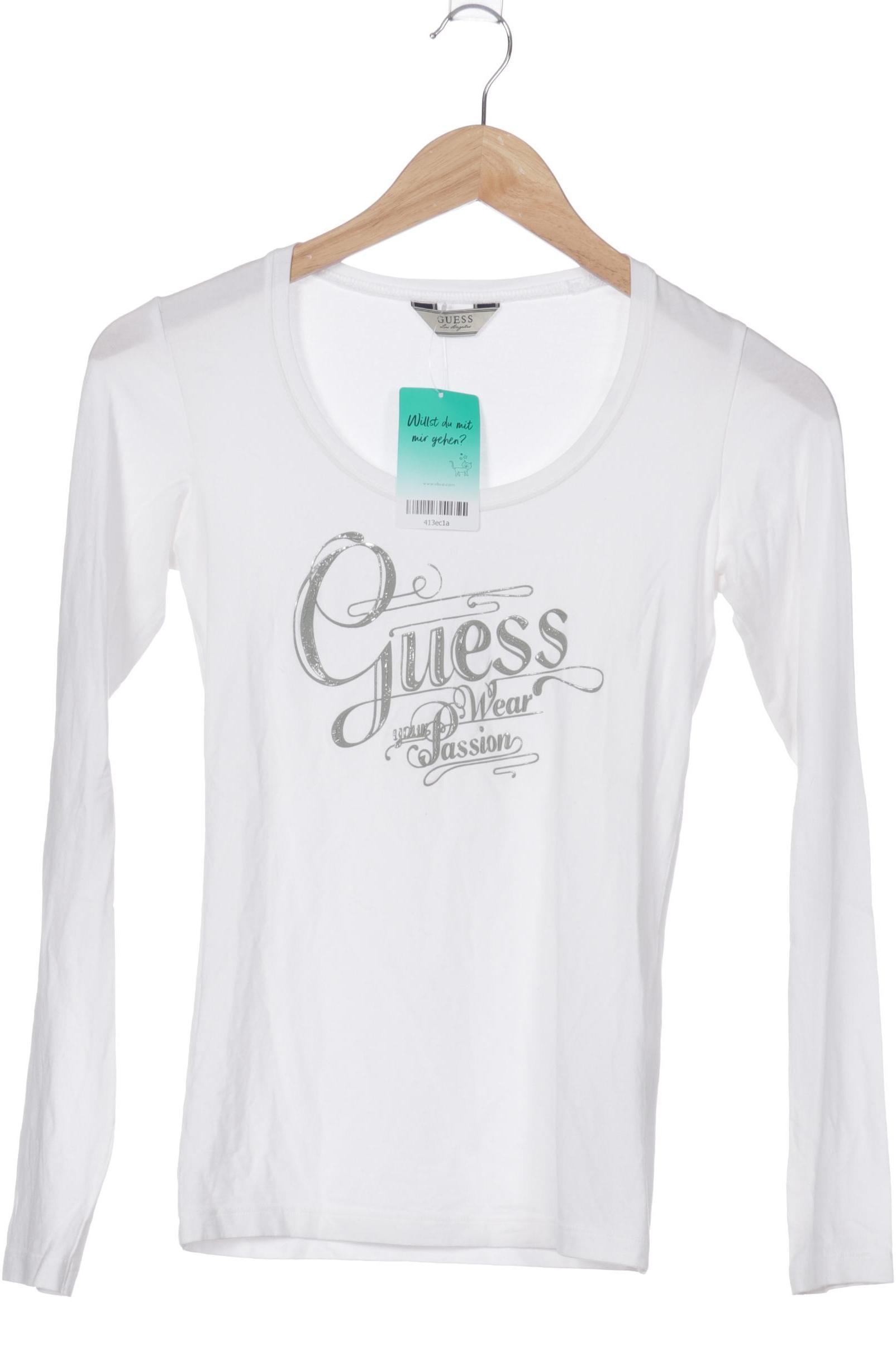 

Guess Damen Langarmshirt, weiß, Gr.