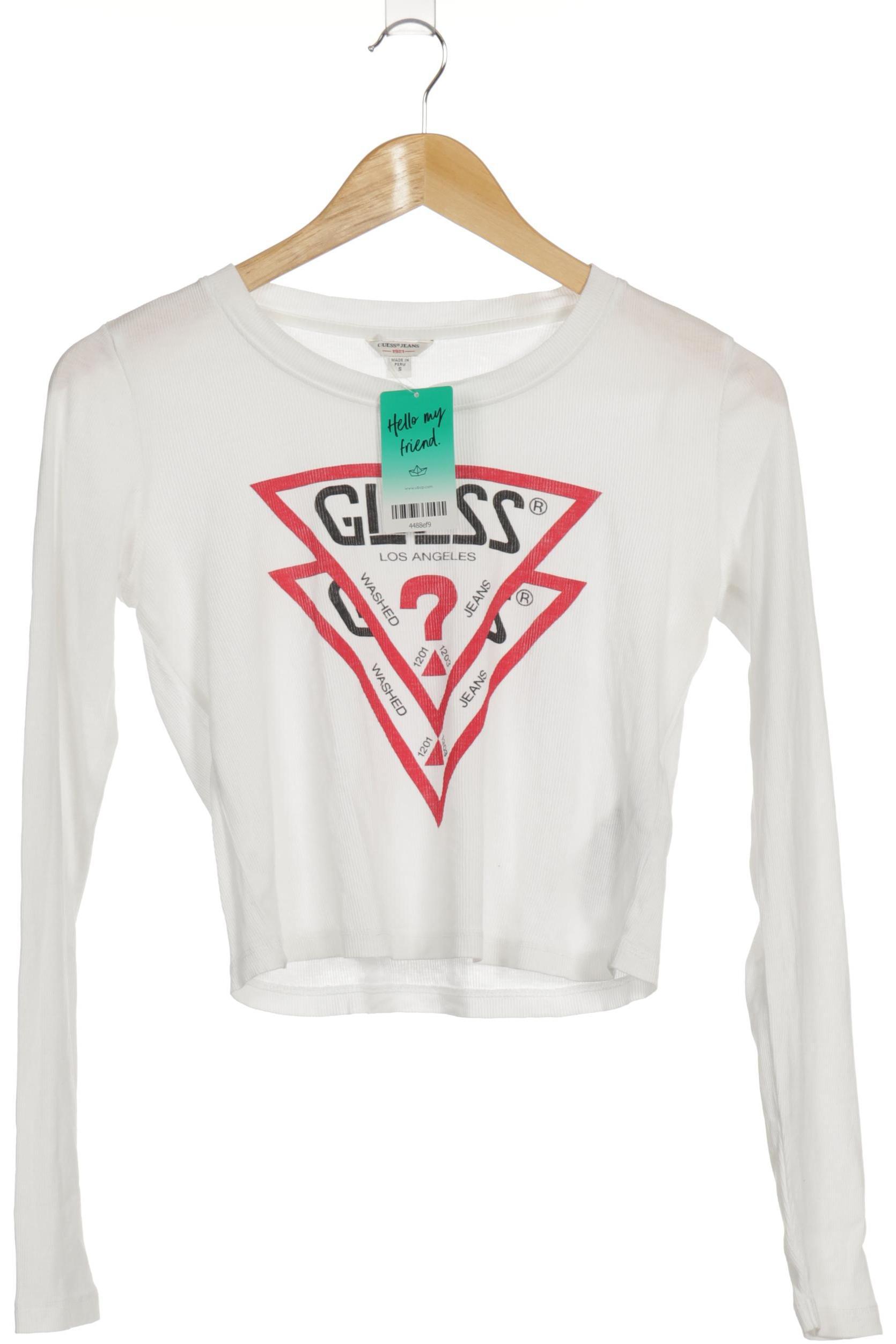 

Guess Damen Langarmshirt, weiß, Gr.