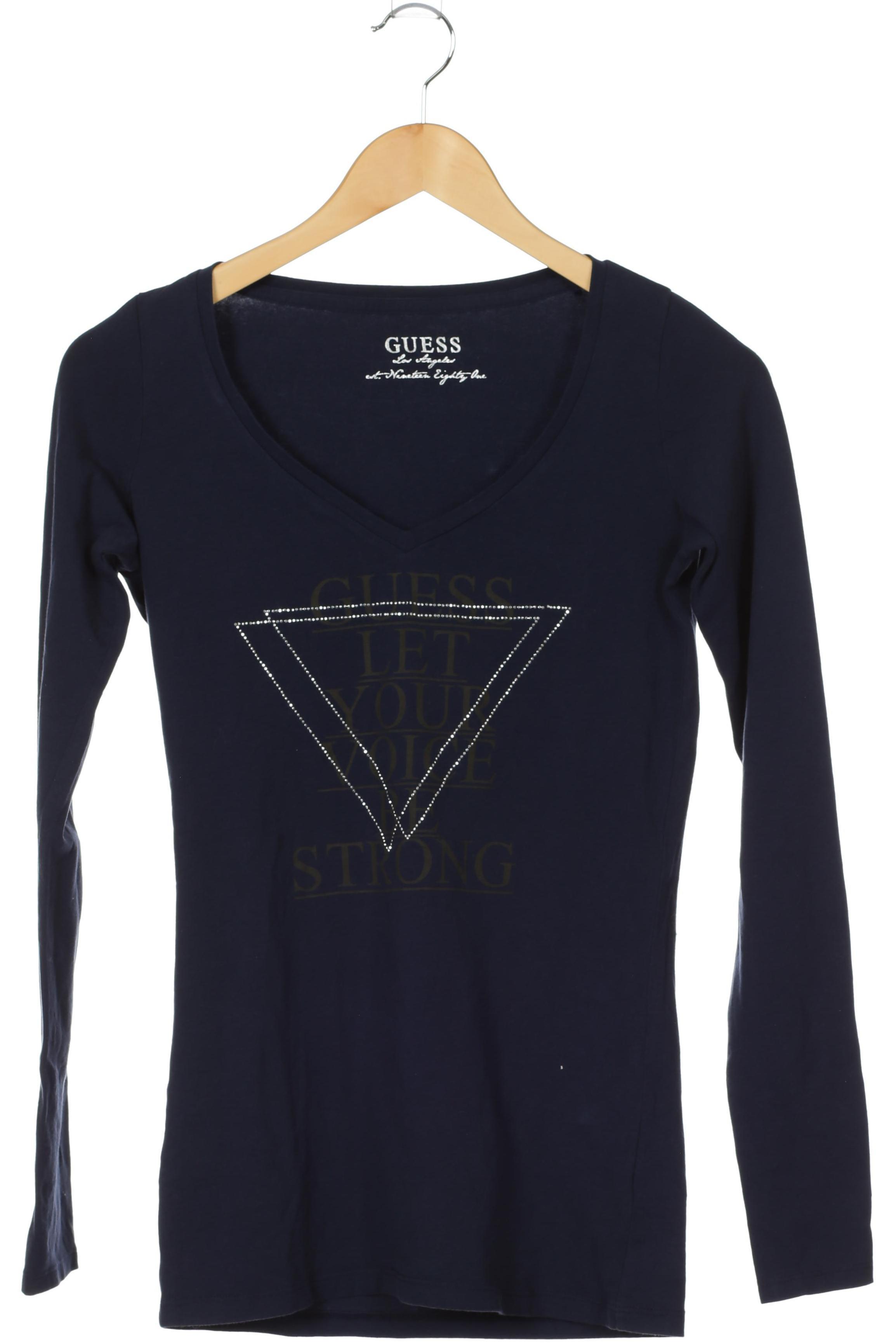 

Guess Damen Langarmshirt, blau, Gr.