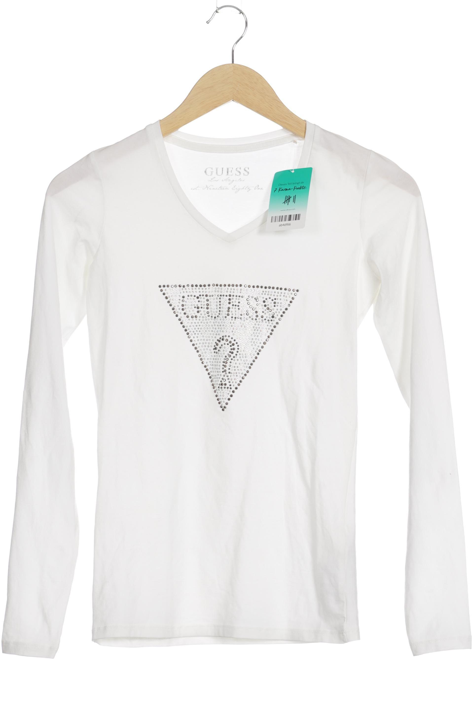 

Guess Damen Langarmshirt, weiß, Gr.