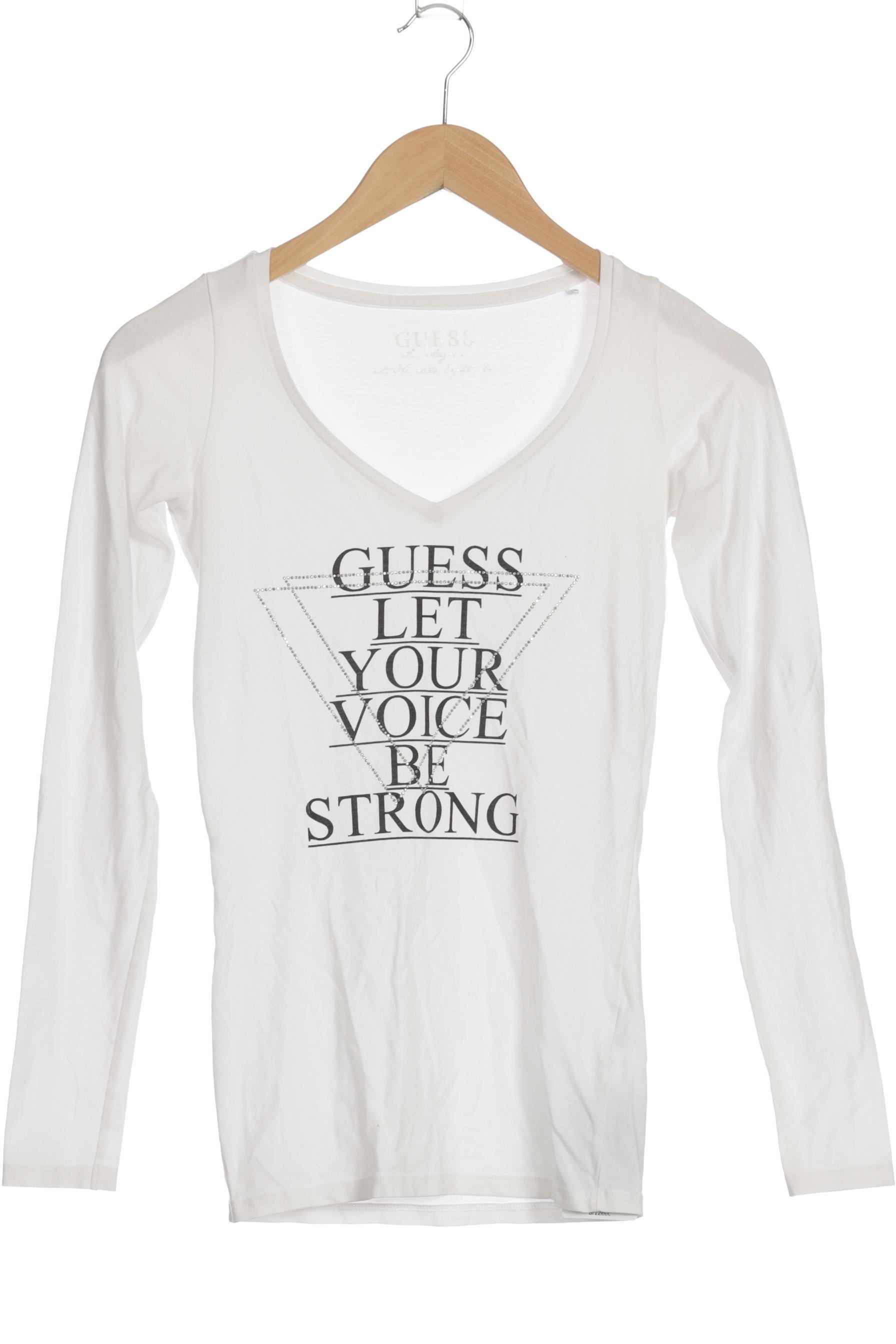 

Guess Damen Langarmshirt, weiß, Gr.