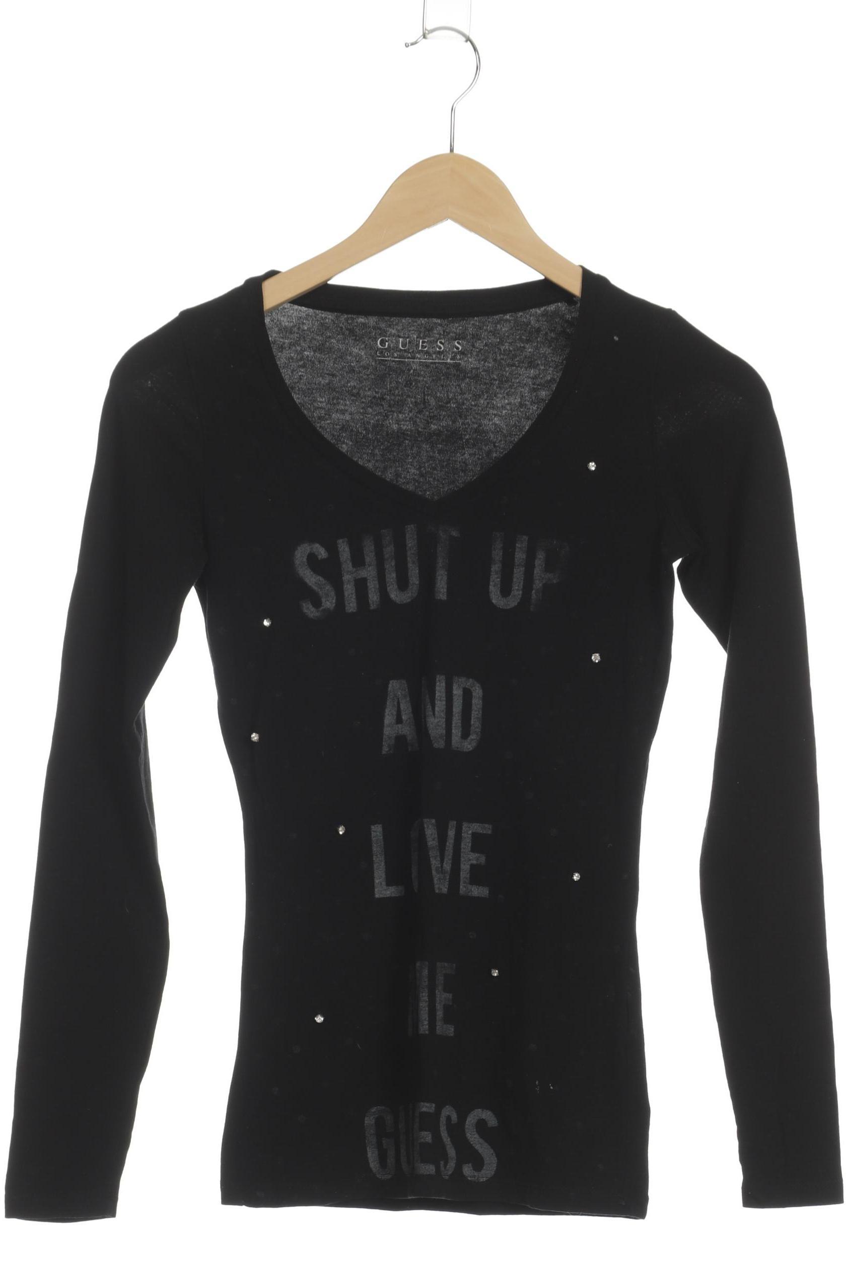 

Guess Damen Langarmshirt, schwarz, Gr.