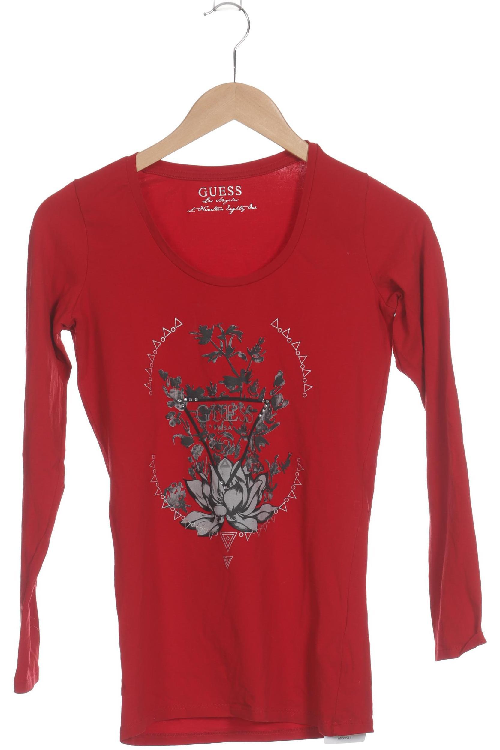 

Guess Damen Langarmshirt, rot, Gr.