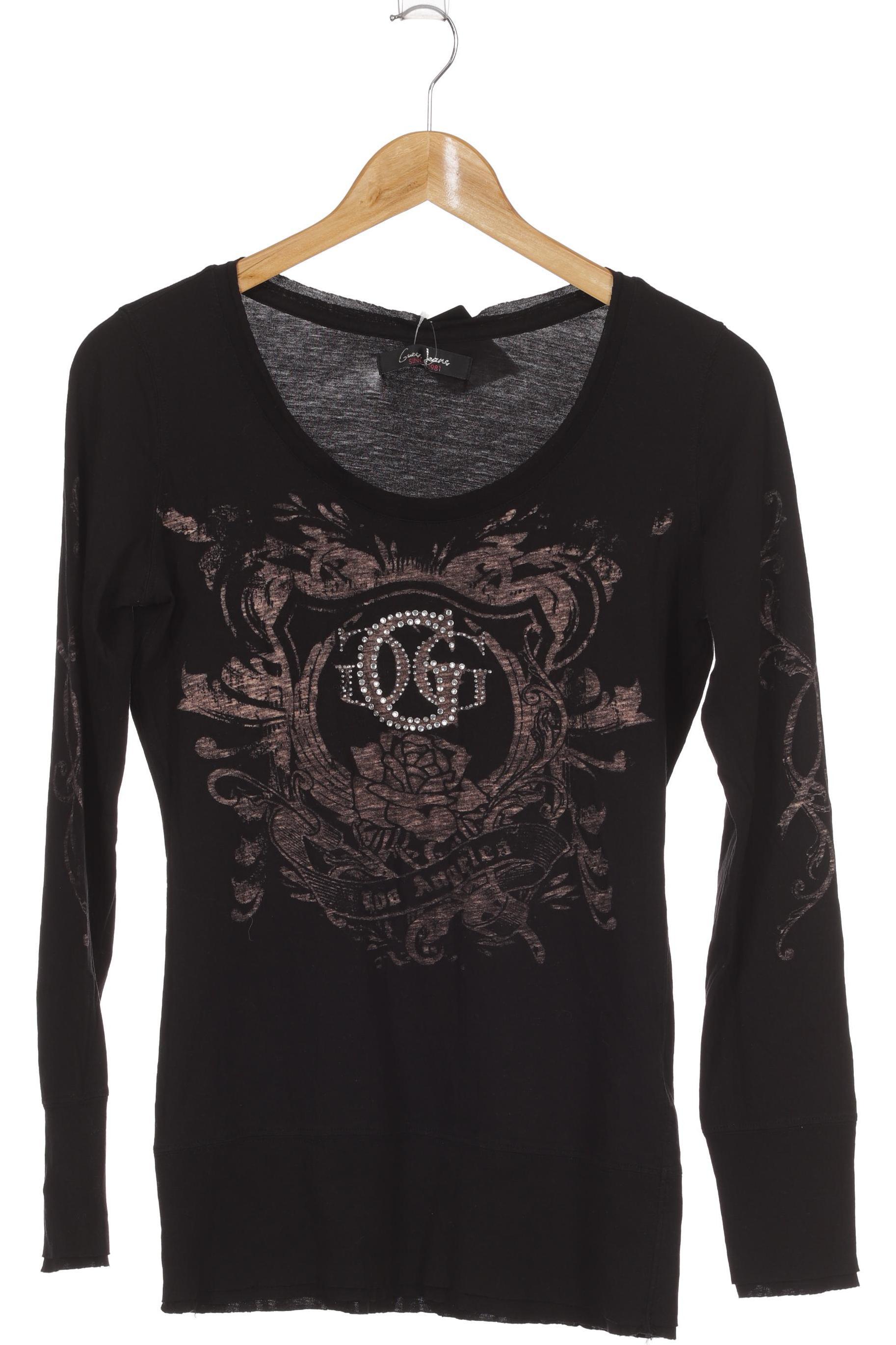 

Guess Damen Langarmshirt, schwarz, Gr.