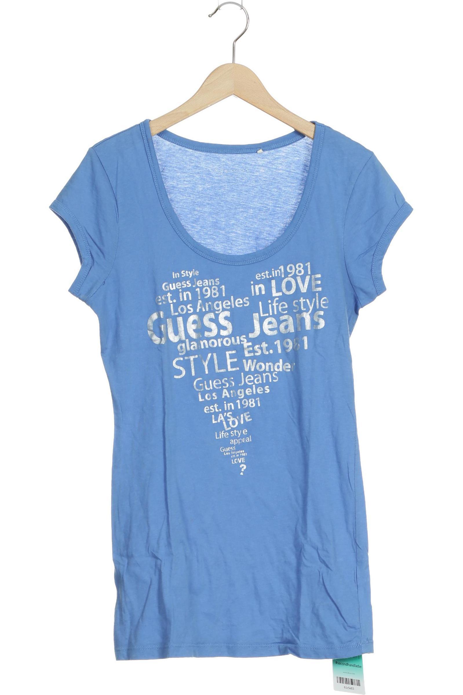 

Guess Damen T-Shirt, blau, Gr.
