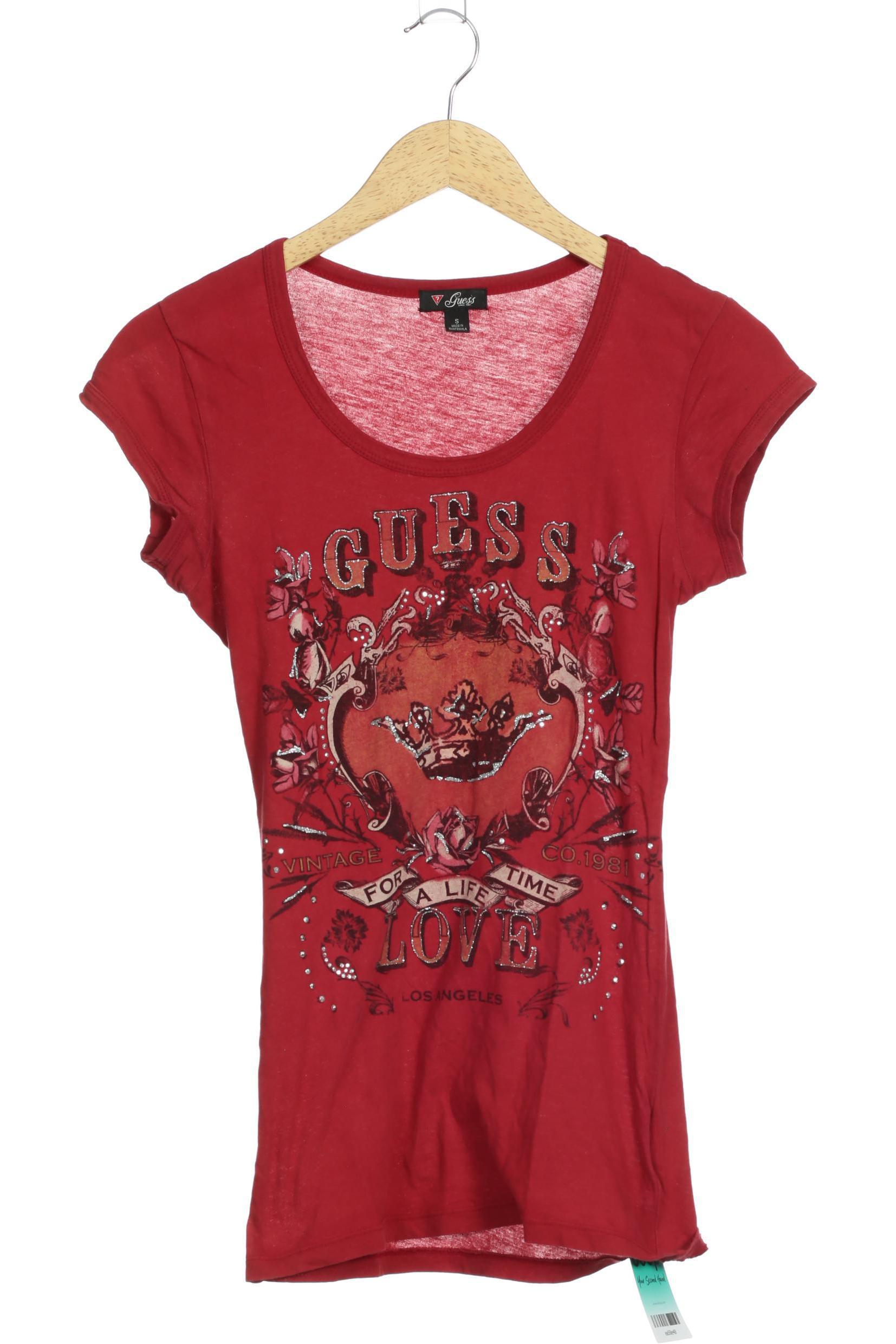 

Guess Damen T-Shirt, rot, Gr.