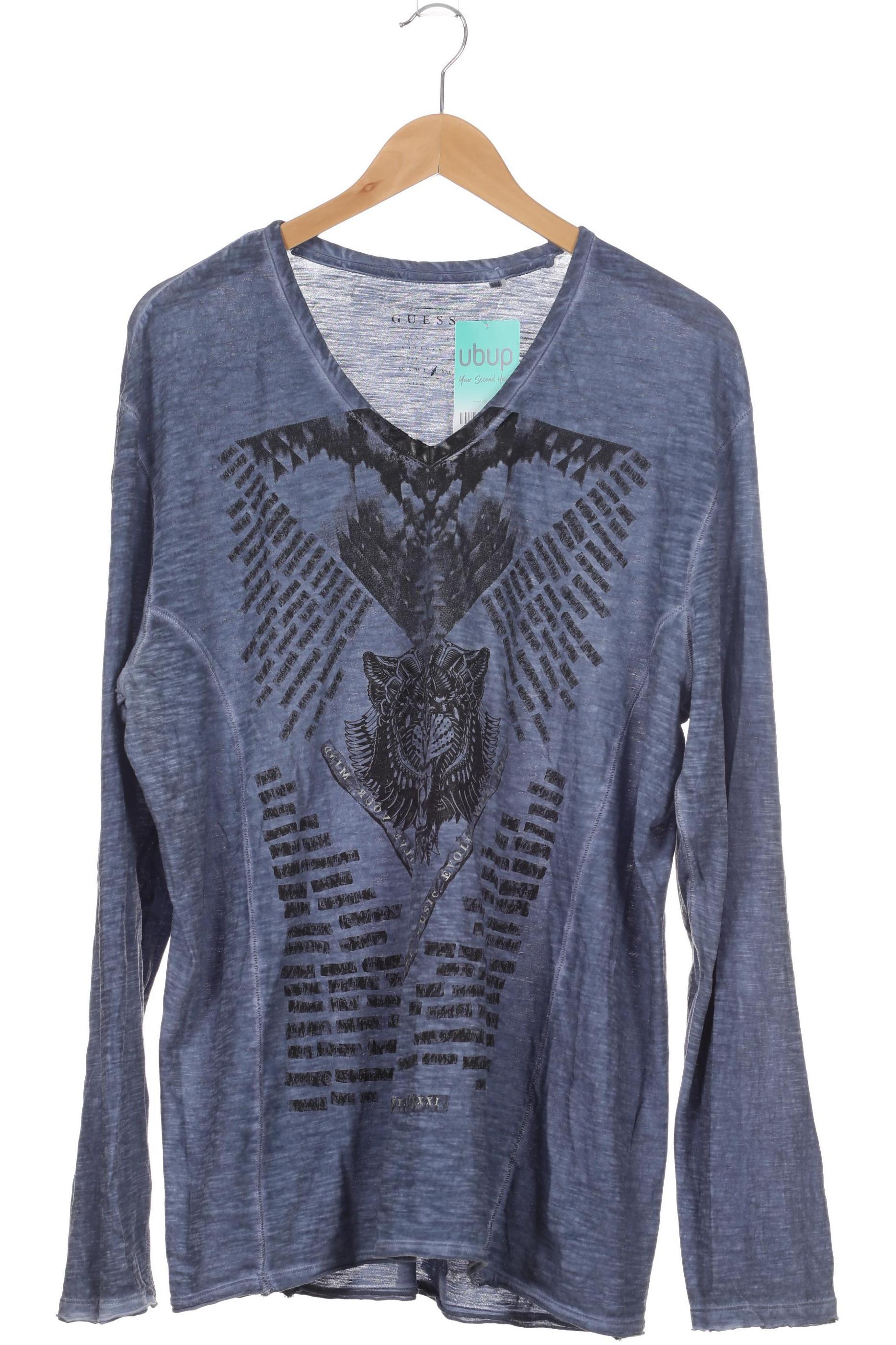 

Guess Herren Langarmshirt, blau, Gr.