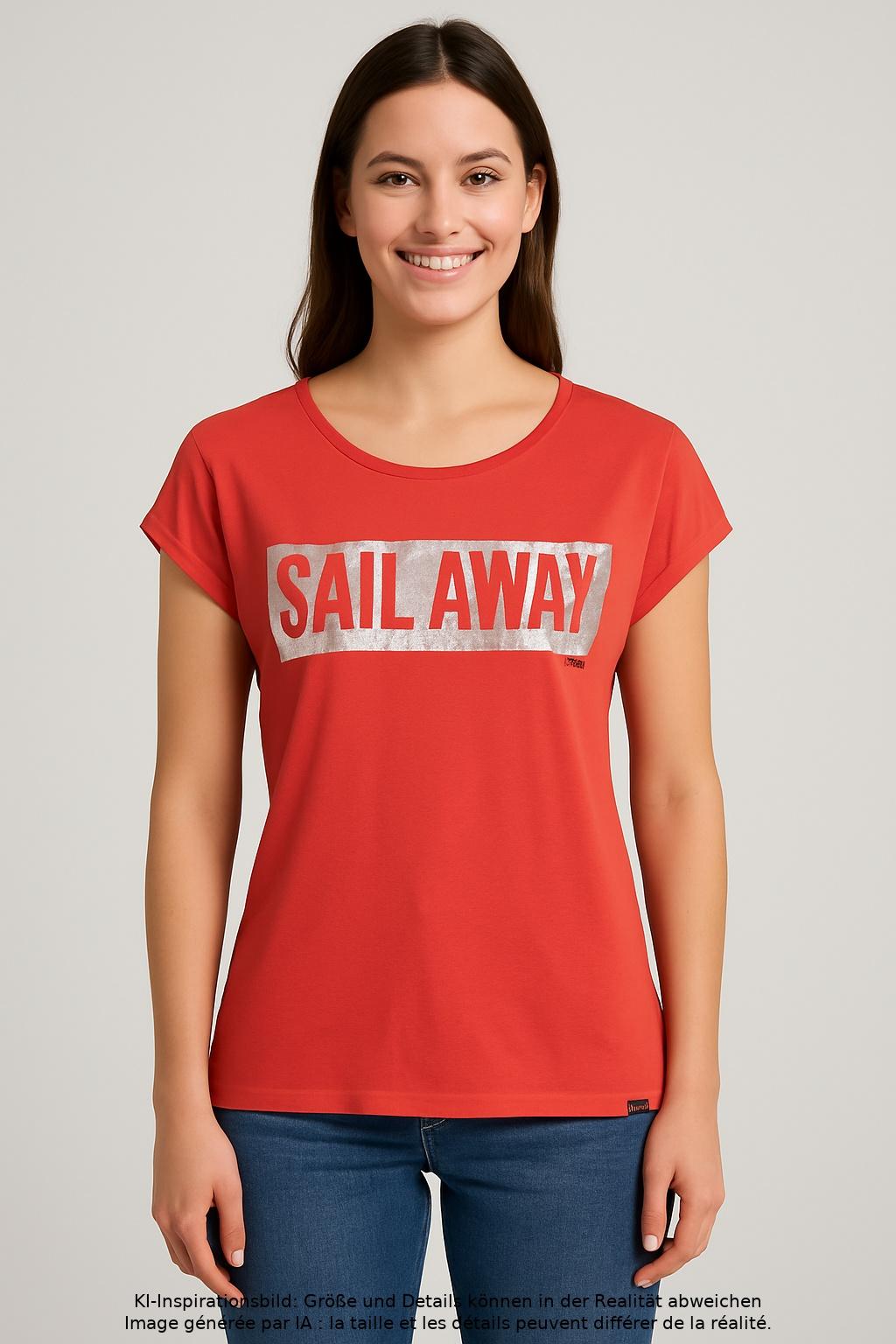 

Gaastra Damen T-Shirt, rot, Gr. 36