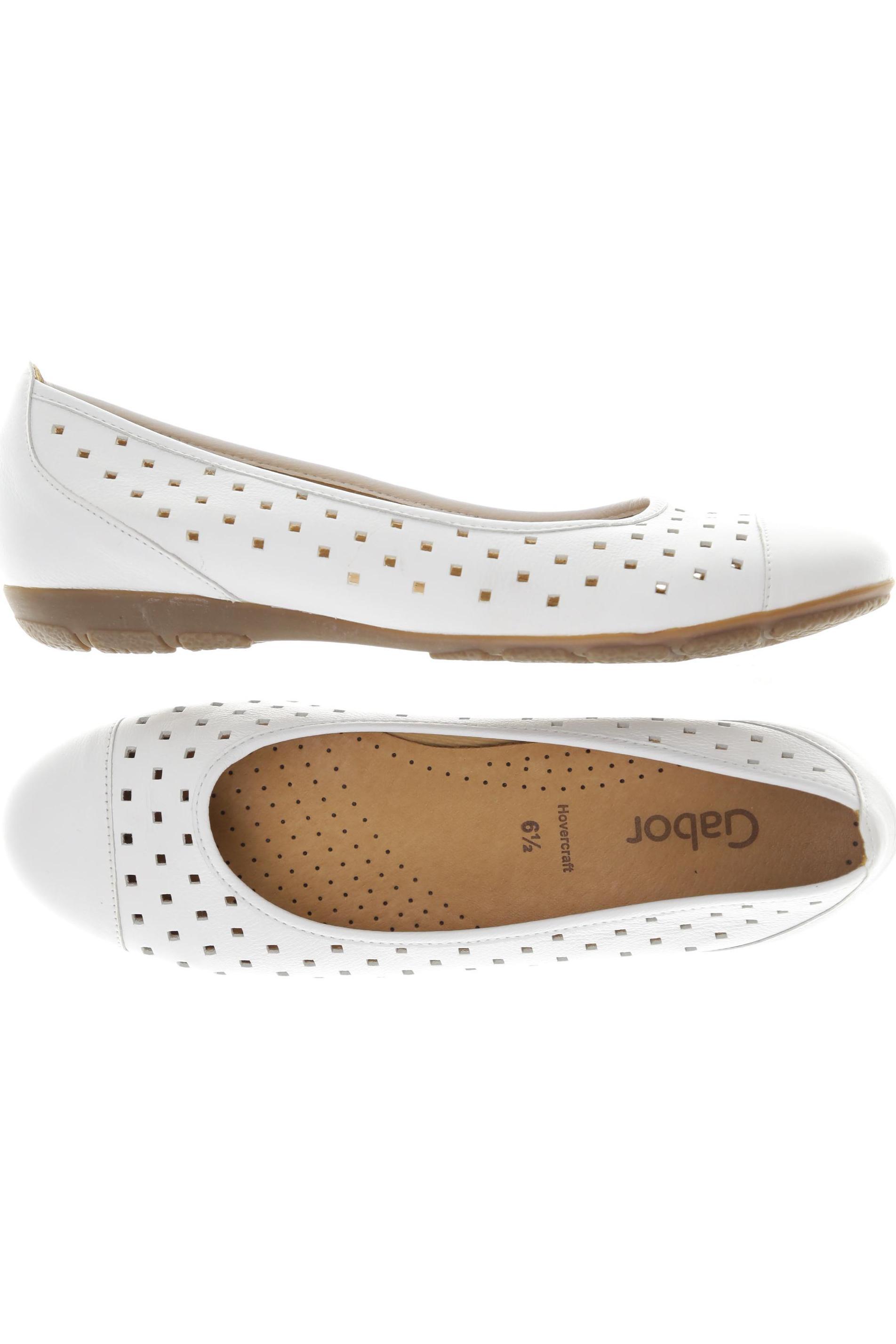

Gabor Damen Ballerinas, weiß, Gr. 6.5
