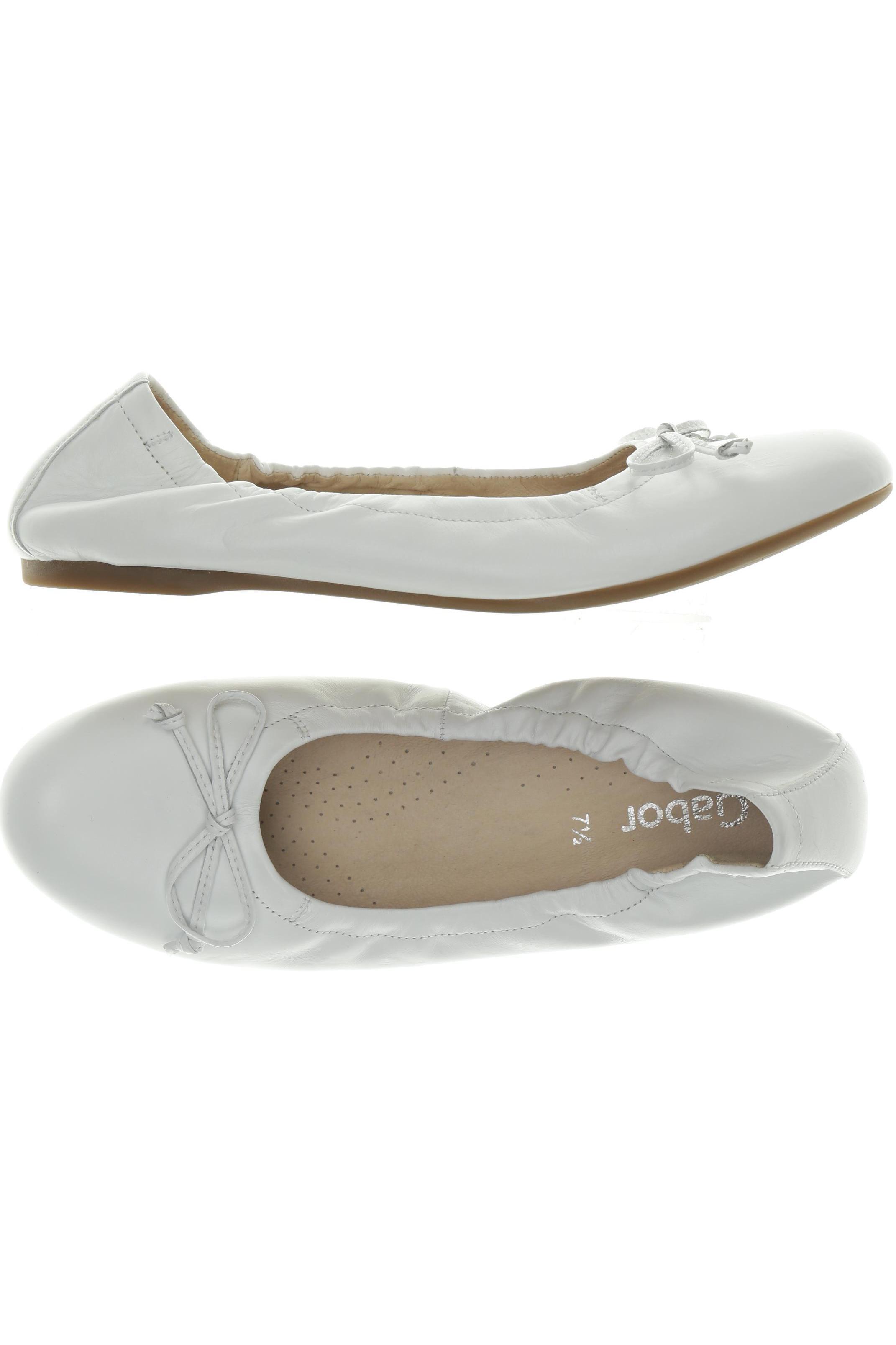 

Gabor Damen Ballerinas, weiß, Gr. 7.5