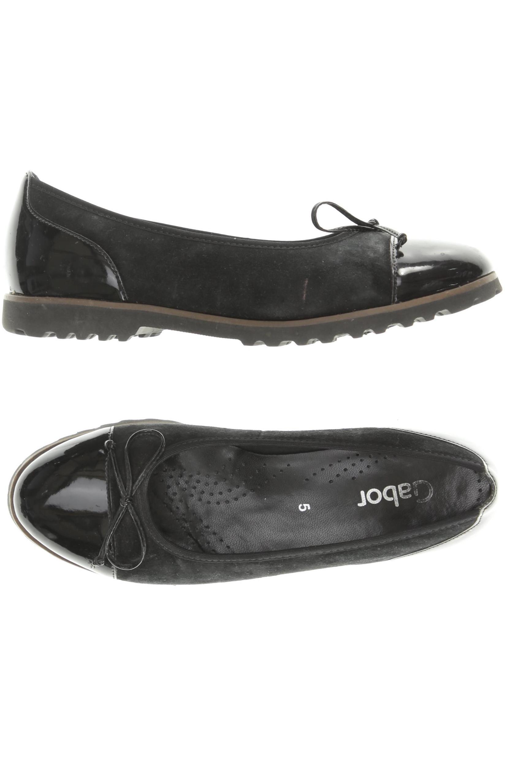 

Gabor Damen Ballerinas, schwarz, Gr. 5