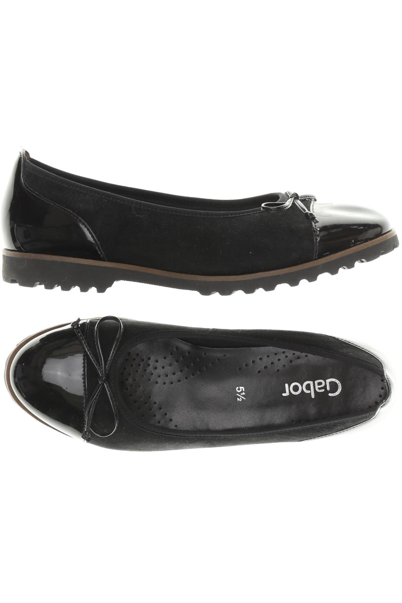 

Gabor Damen Ballerinas, schwarz, Gr. 5.5