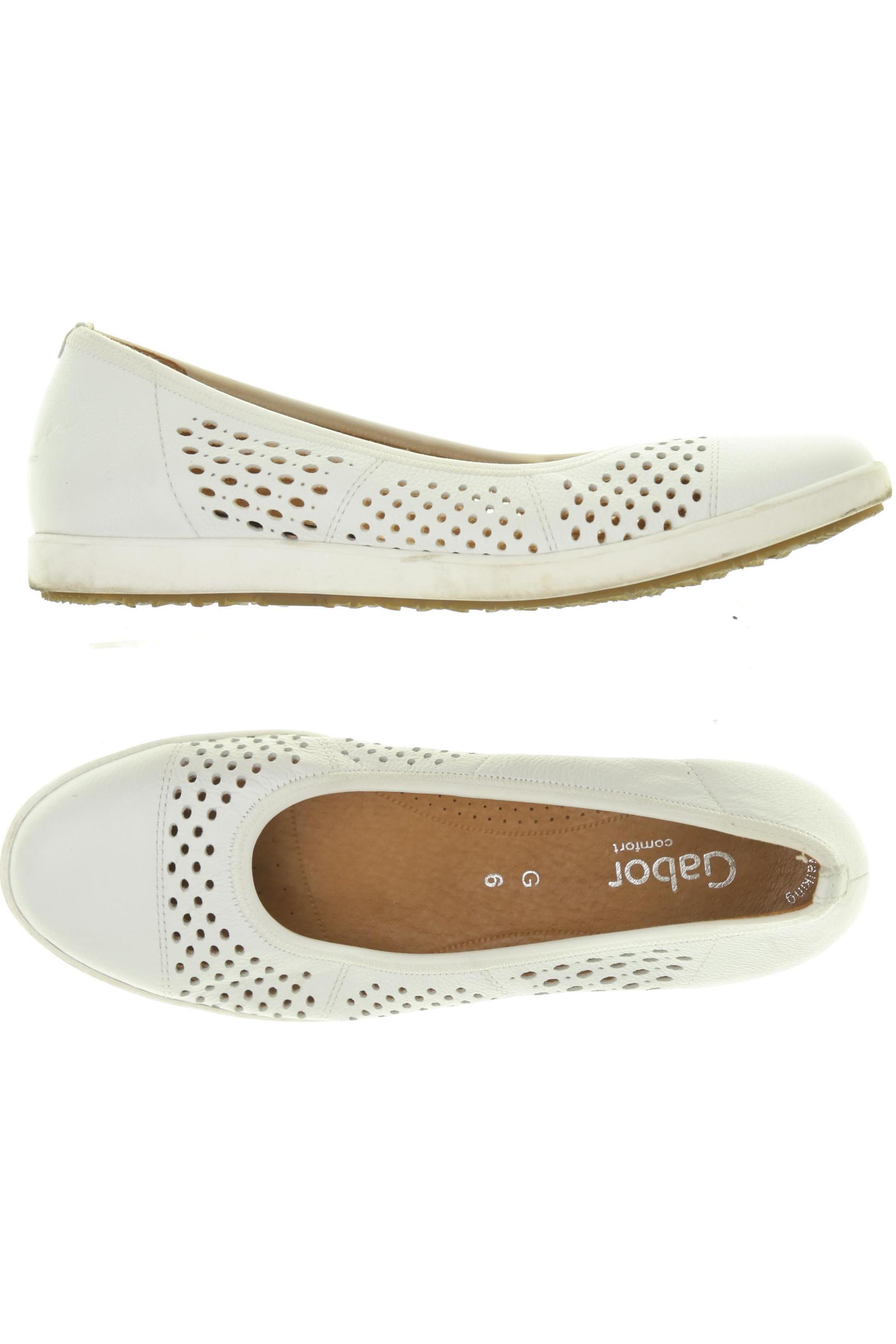 

Gabor Damen Ballerinas, weiß, Gr. 6
