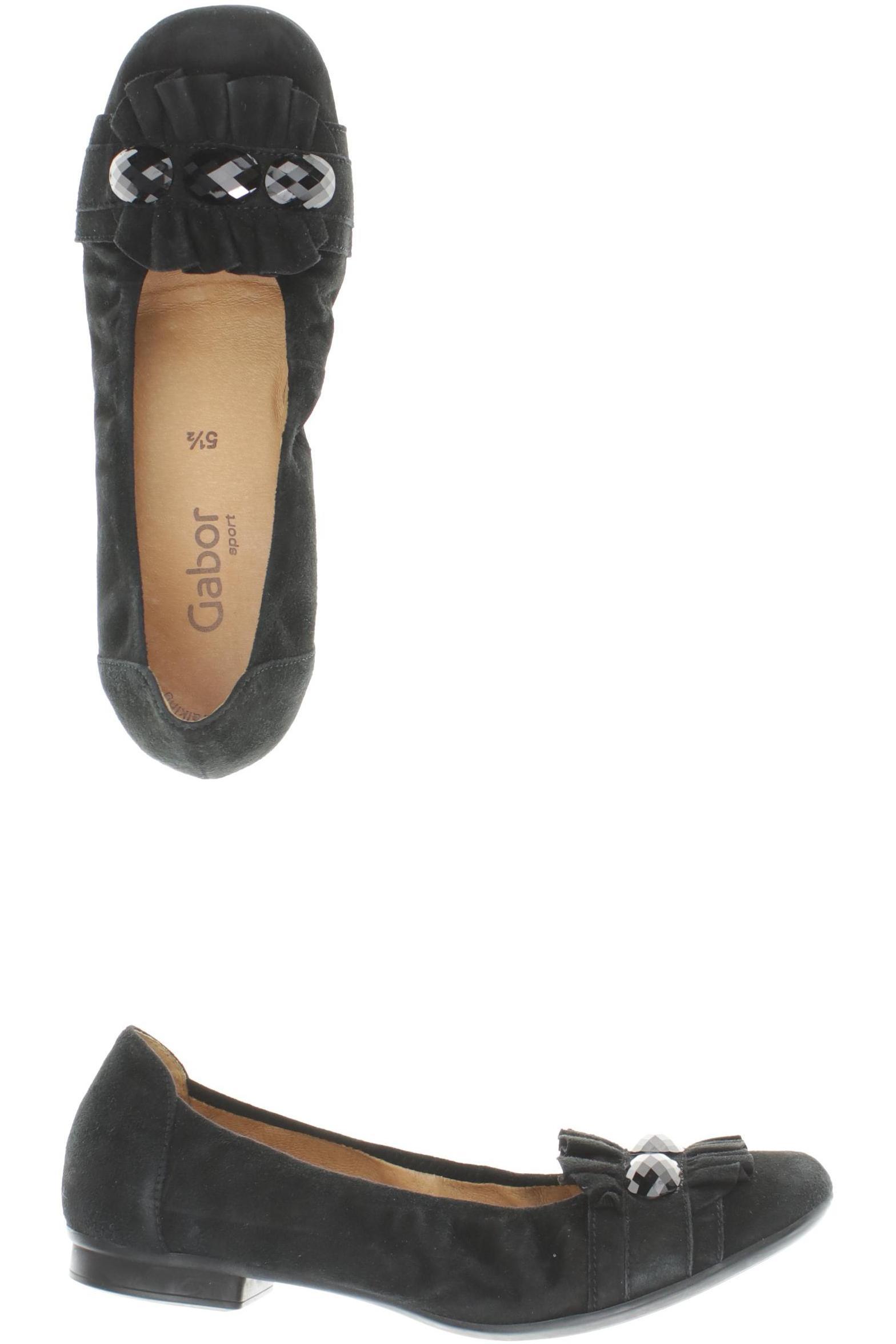 

Gabor Damen Ballerinas, schwarz, Gr. 5.5