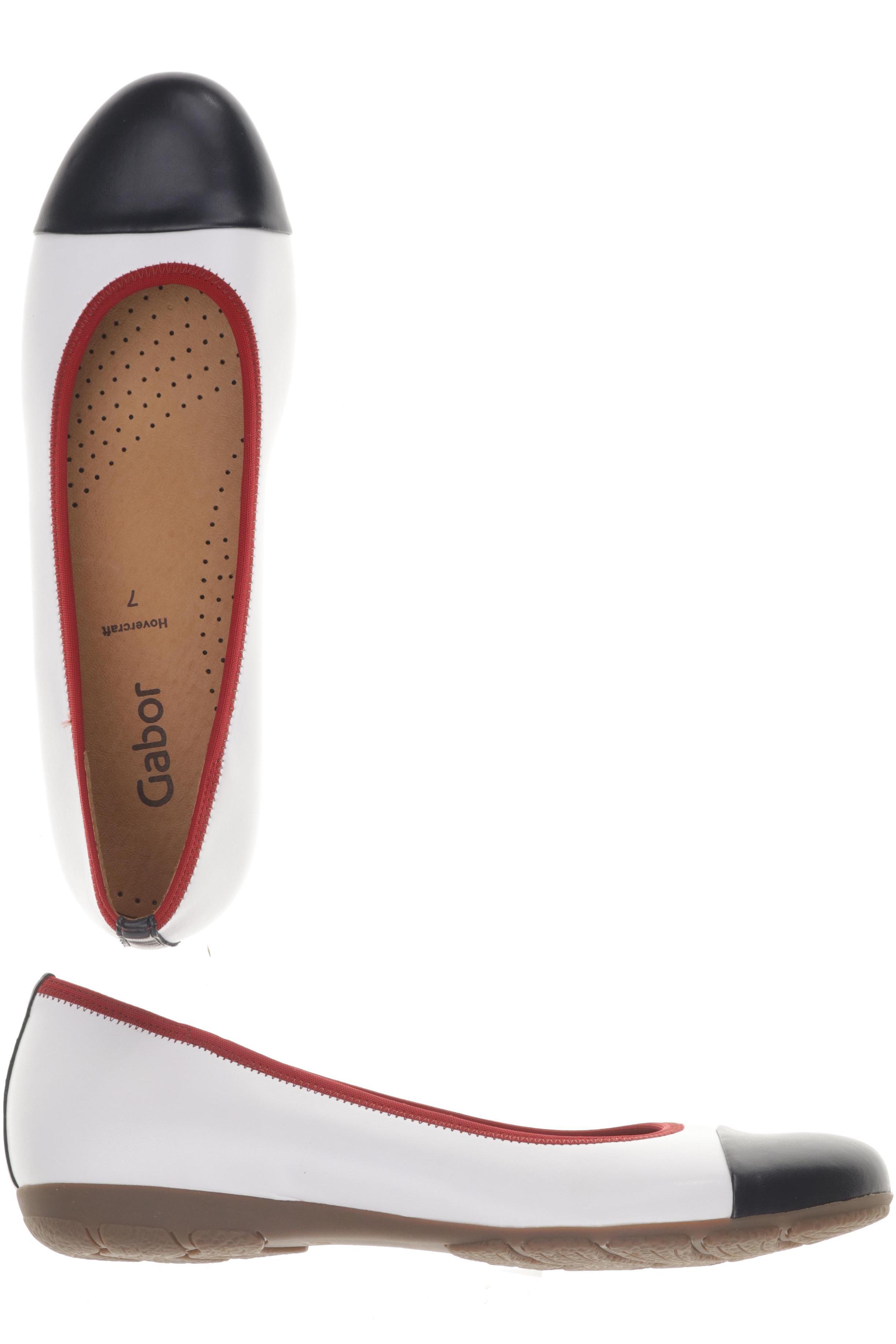 

Gabor Damen Ballerinas, weiß, Gr. 7