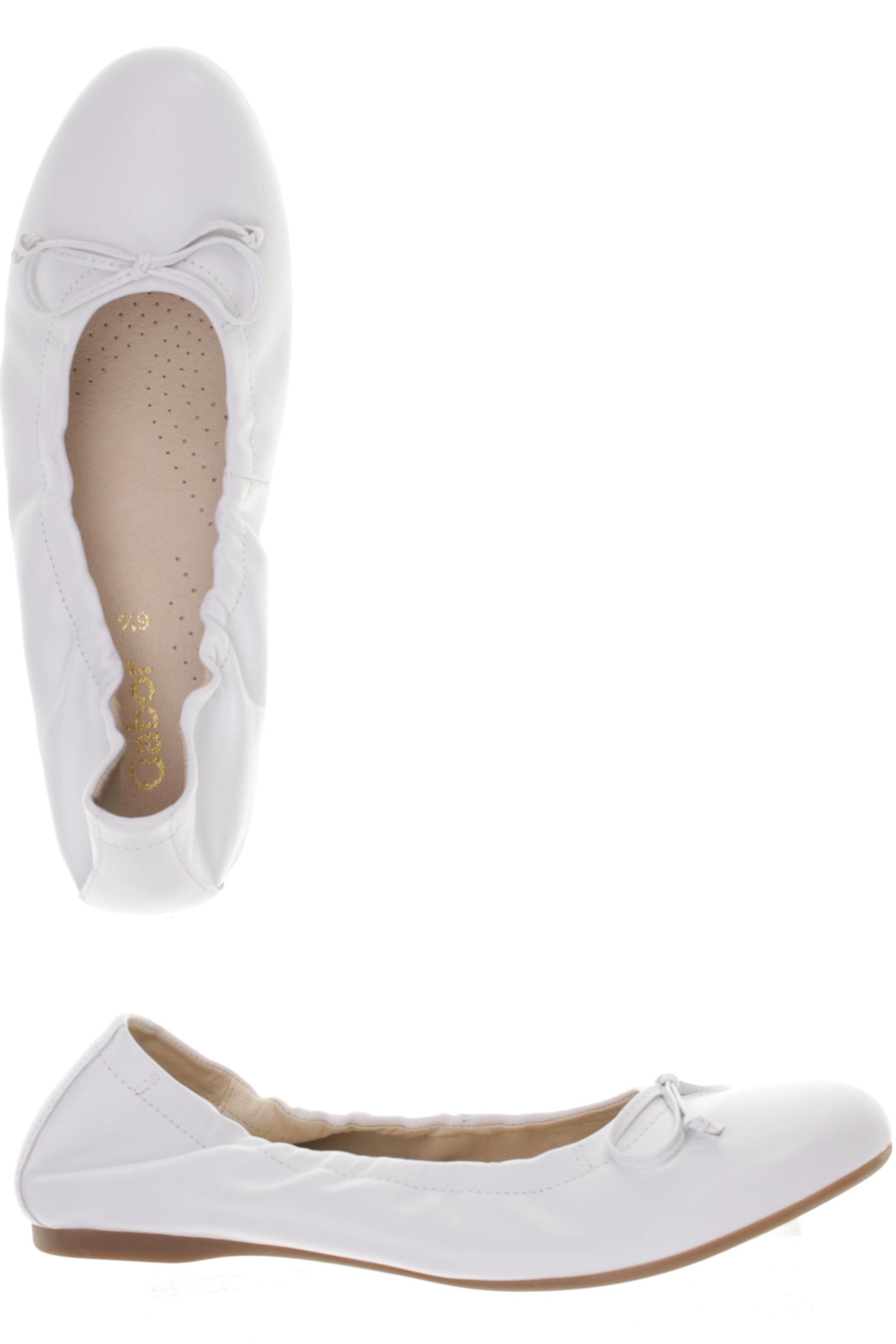 

Gabor Damen Ballerinas, weiß, Gr. 6.5