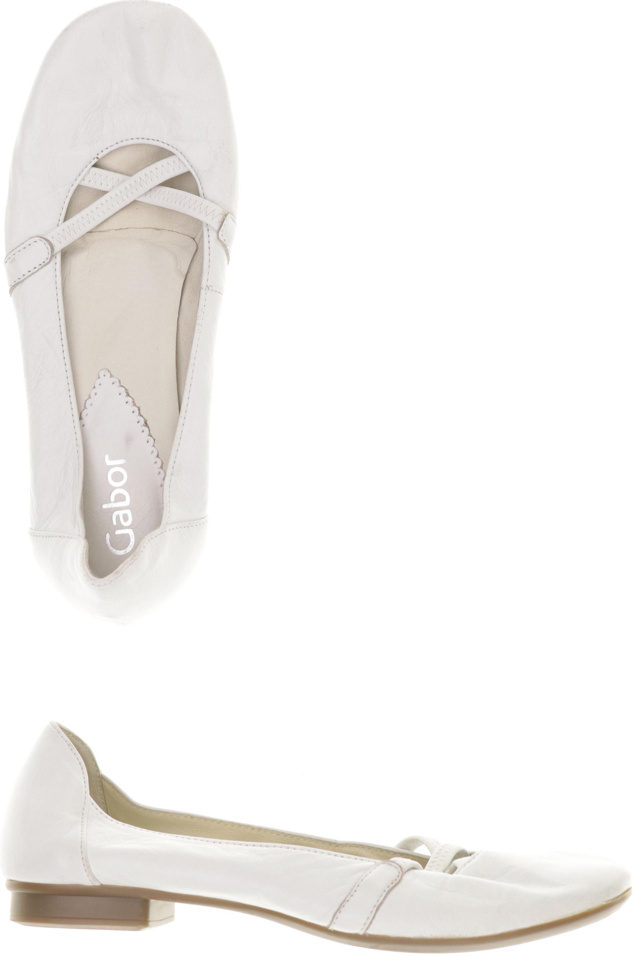 

Gabor Damen Ballerinas, weiß, Gr. 5.5