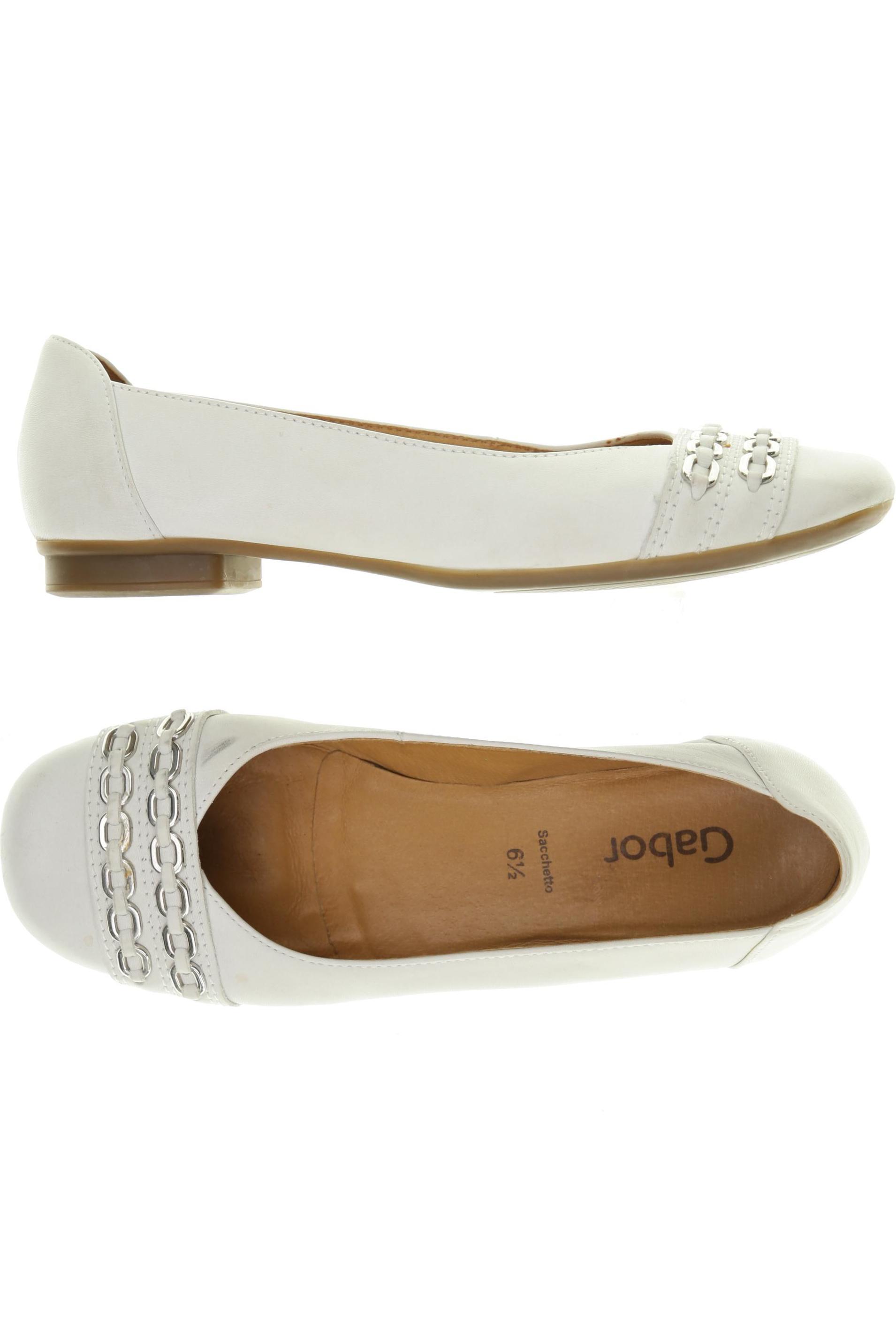 

Gabor Damen Ballerinas, weiß, Gr. 6.5