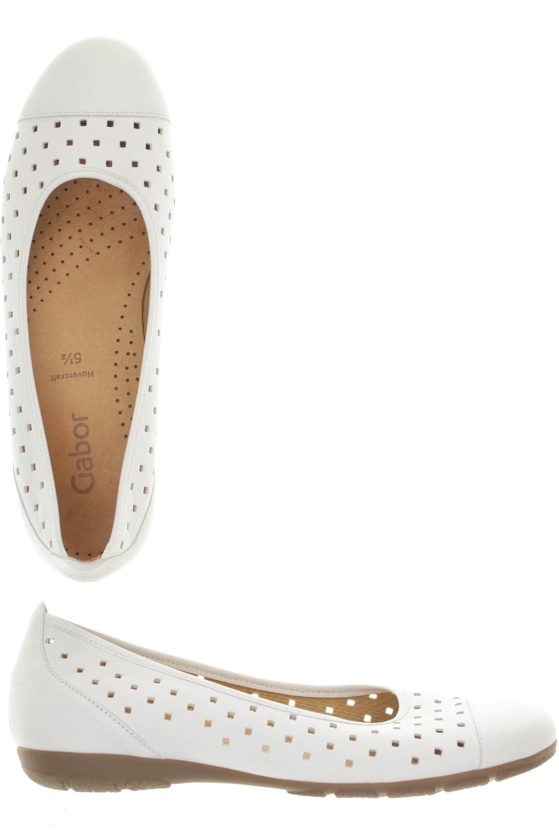 

Gabor Damen Ballerinas, weiß, Gr. 5.5