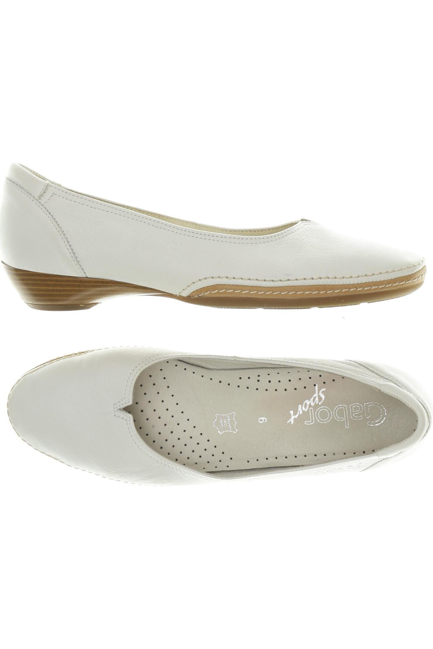 

Gabor Damen Ballerinas, weiß, Gr. 6