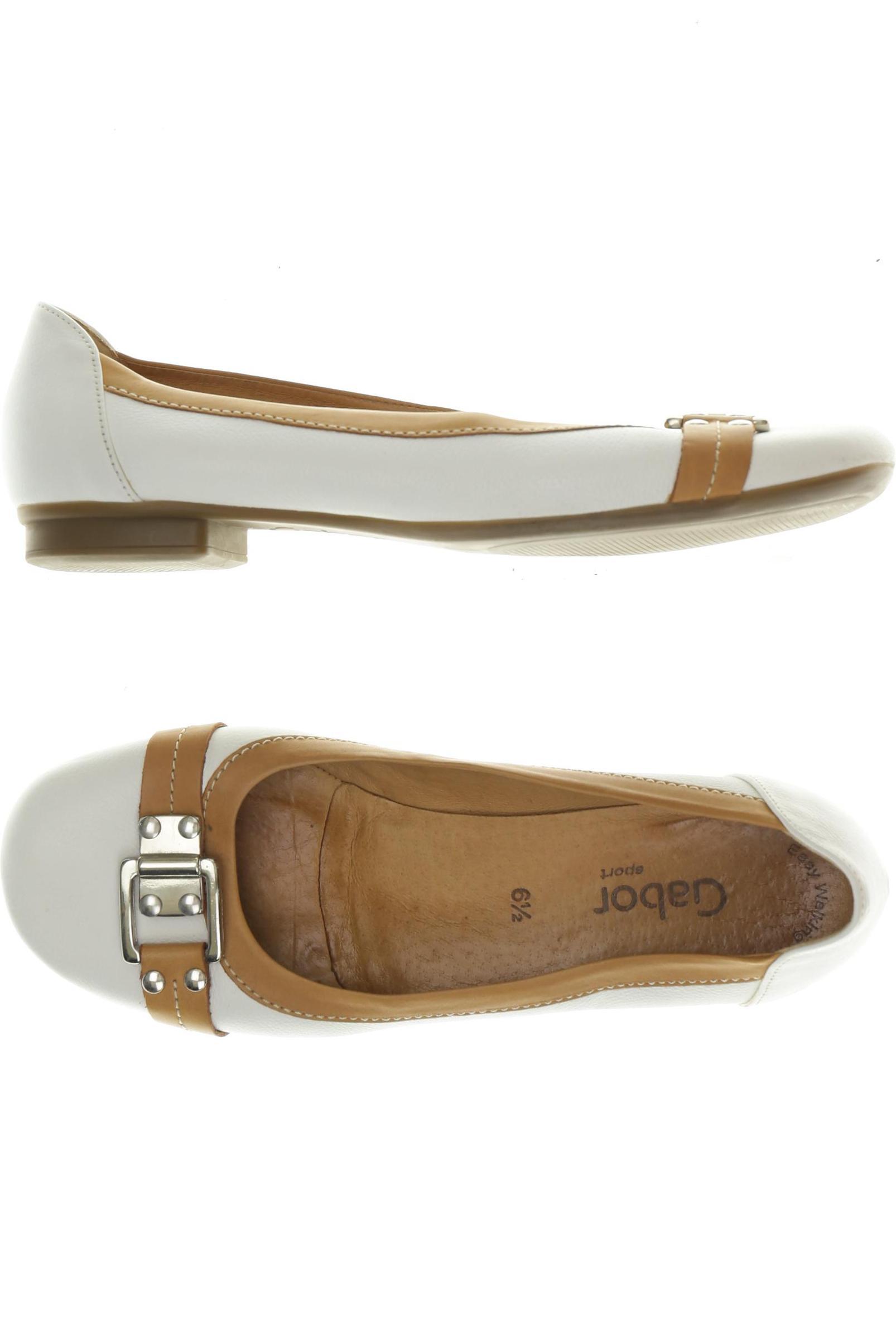 

Gabor Damen Ballerinas, weiß, Gr. 6.5