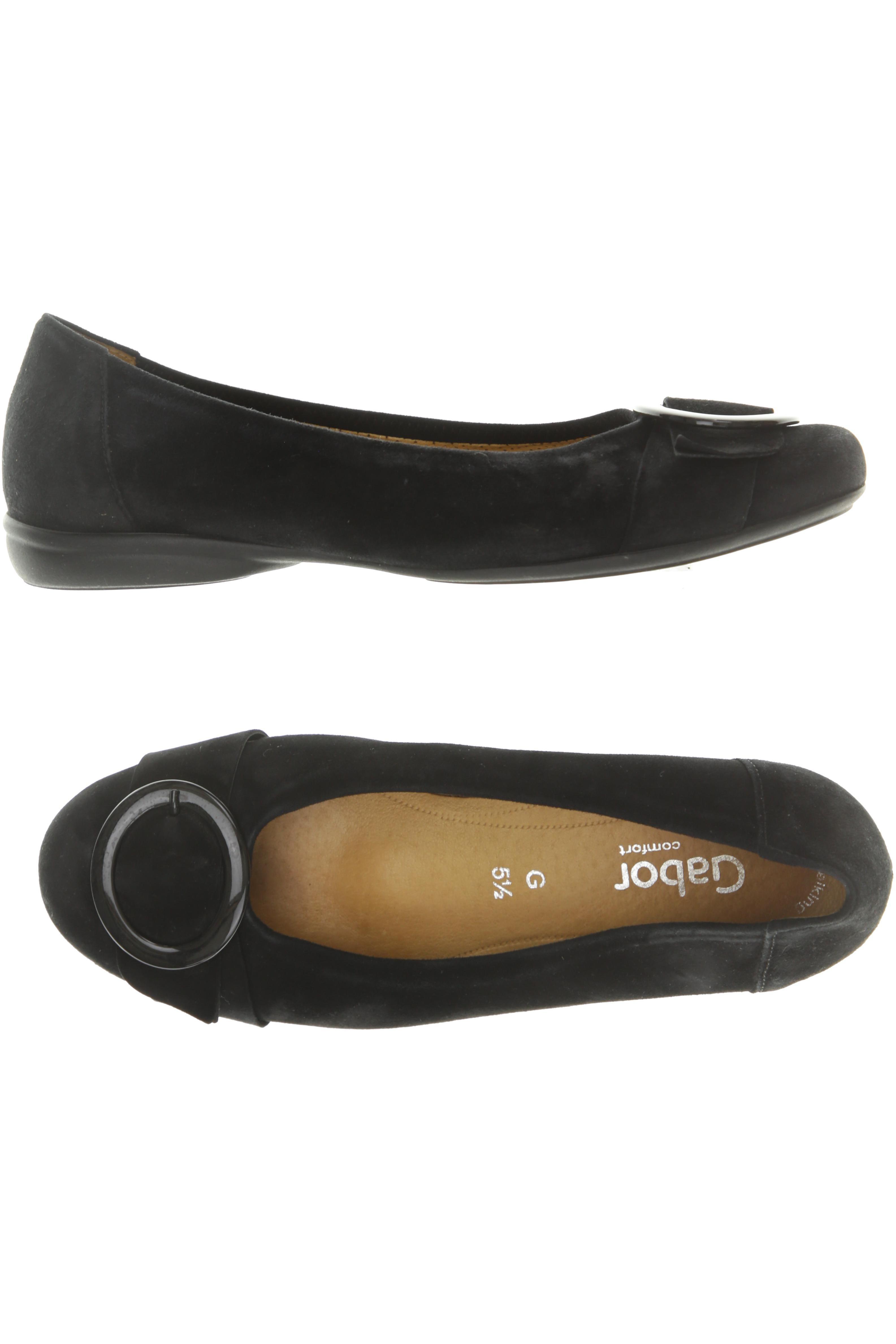 

Gabor Damen Ballerinas, schwarz, Gr. 5.5
