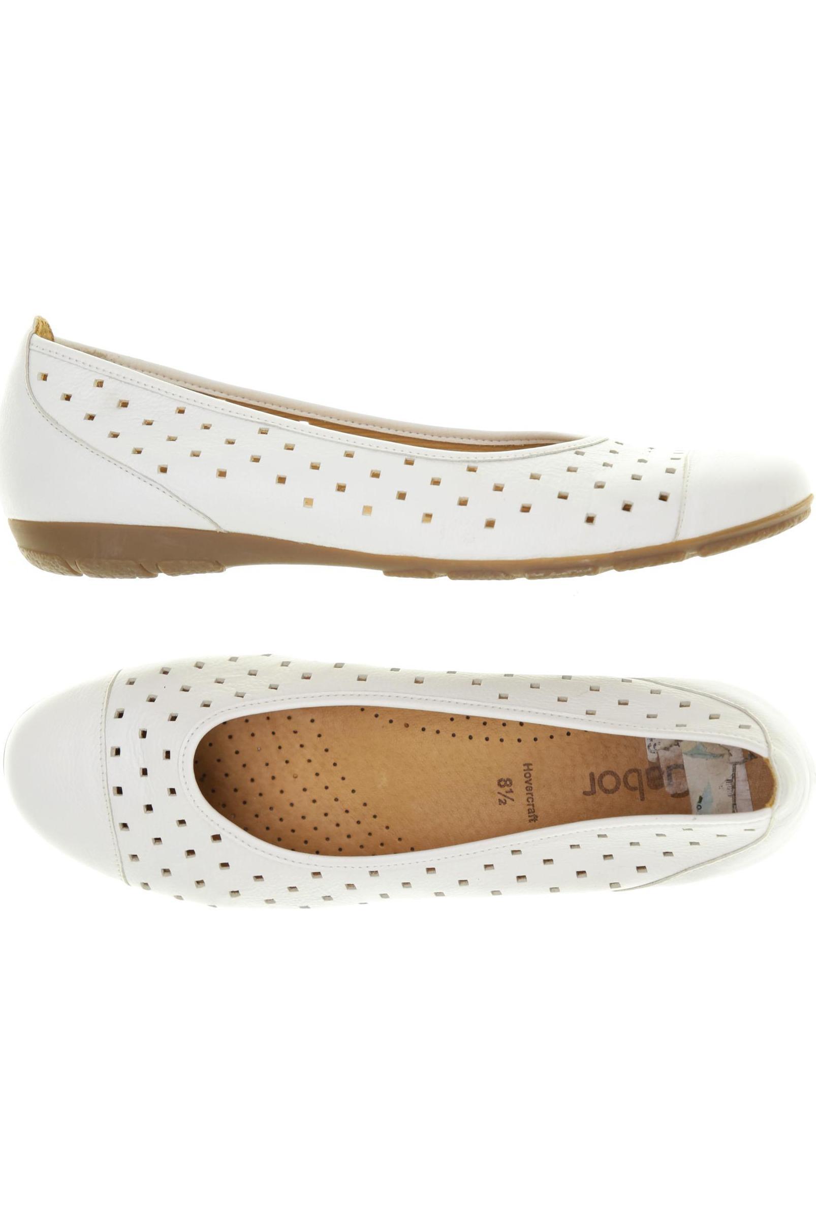 

Gabor Damen Ballerinas, weiß, Gr. 8.5