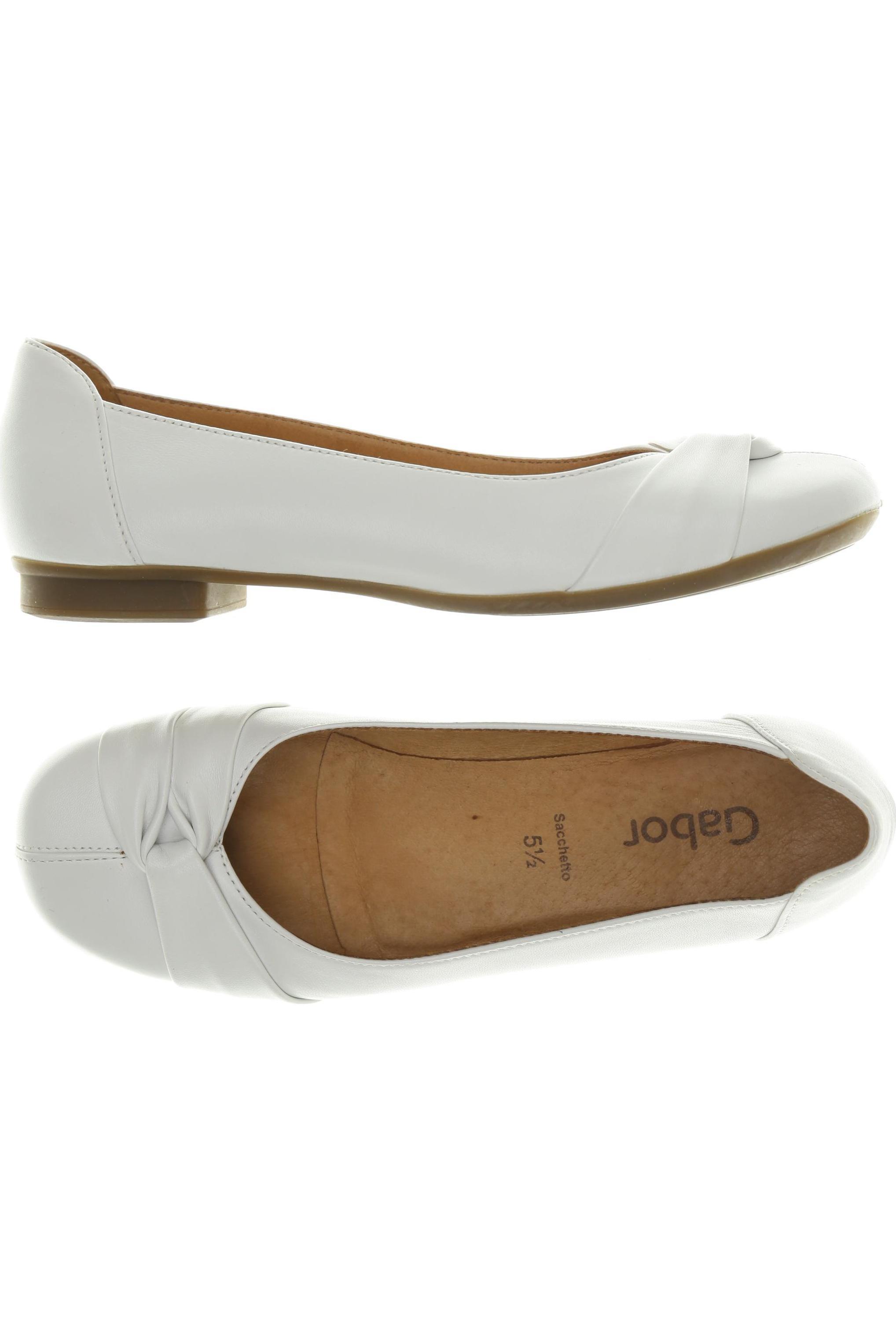 

Gabor Damen Ballerinas, weiß, Gr. 5.5