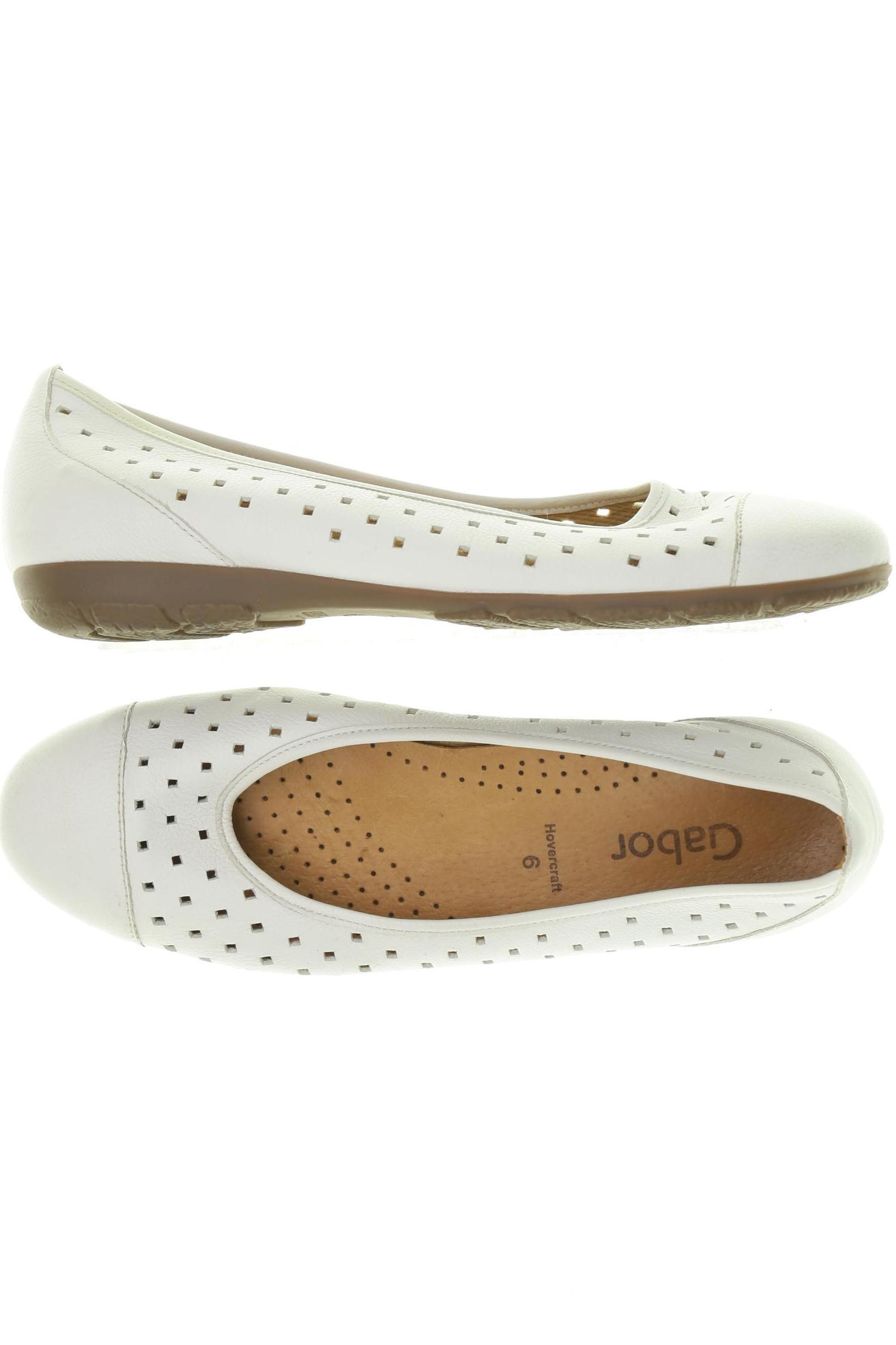 

Gabor Damen Ballerinas, weiß, Gr. 6