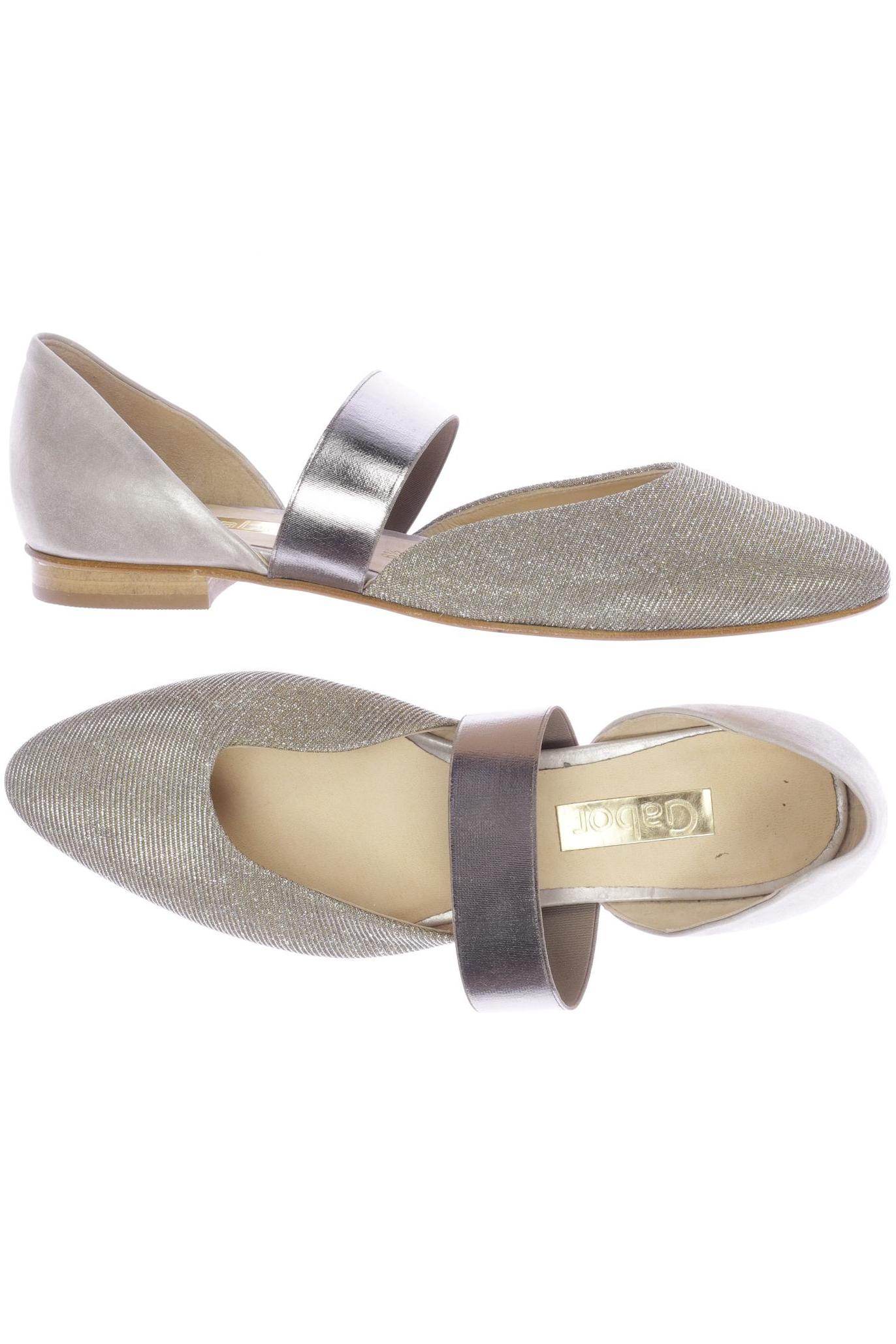 

Gabor Damen Ballerinas, gold, Gr. 6.5