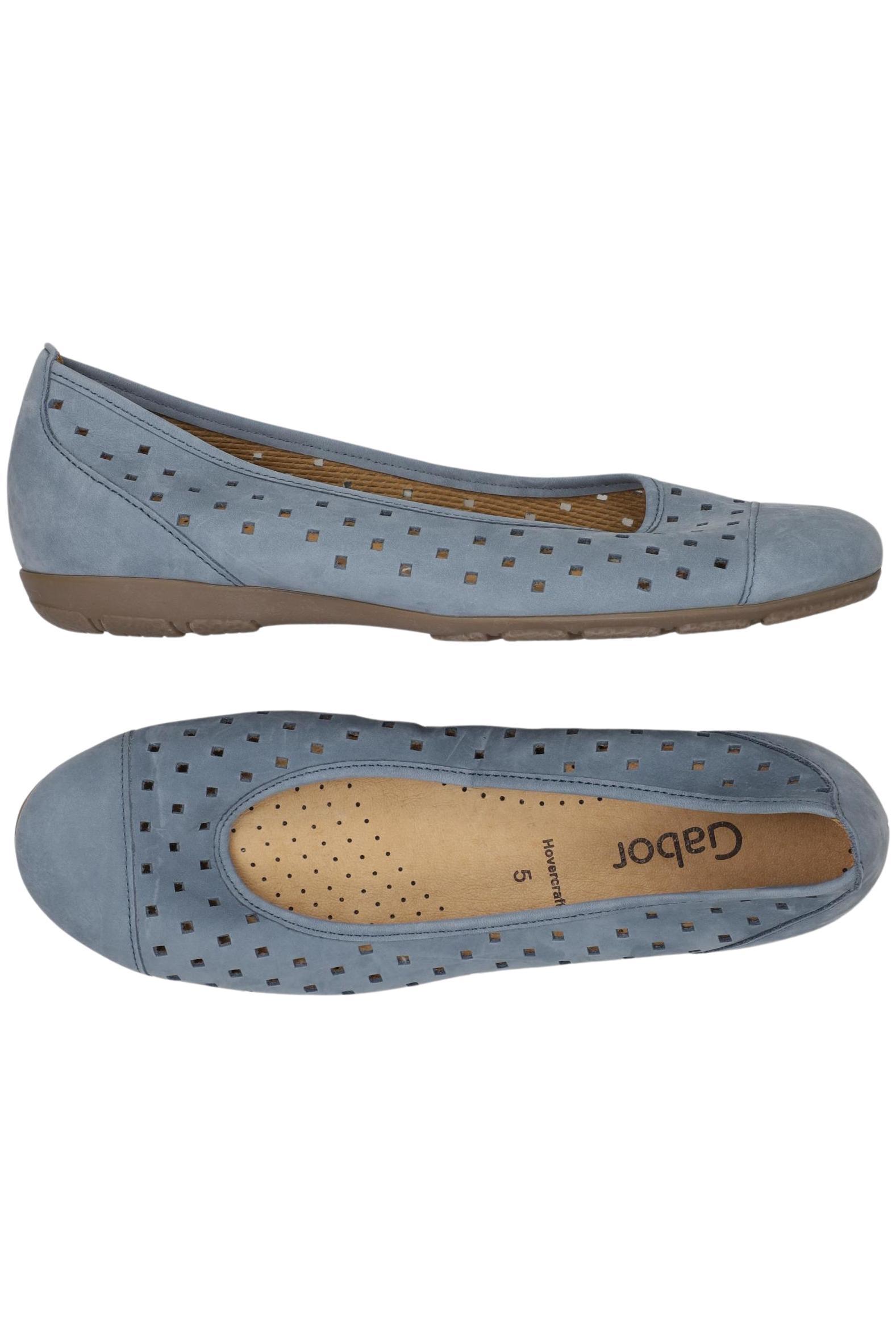 

Gabor Damen Ballerinas, blau, Gr. 5