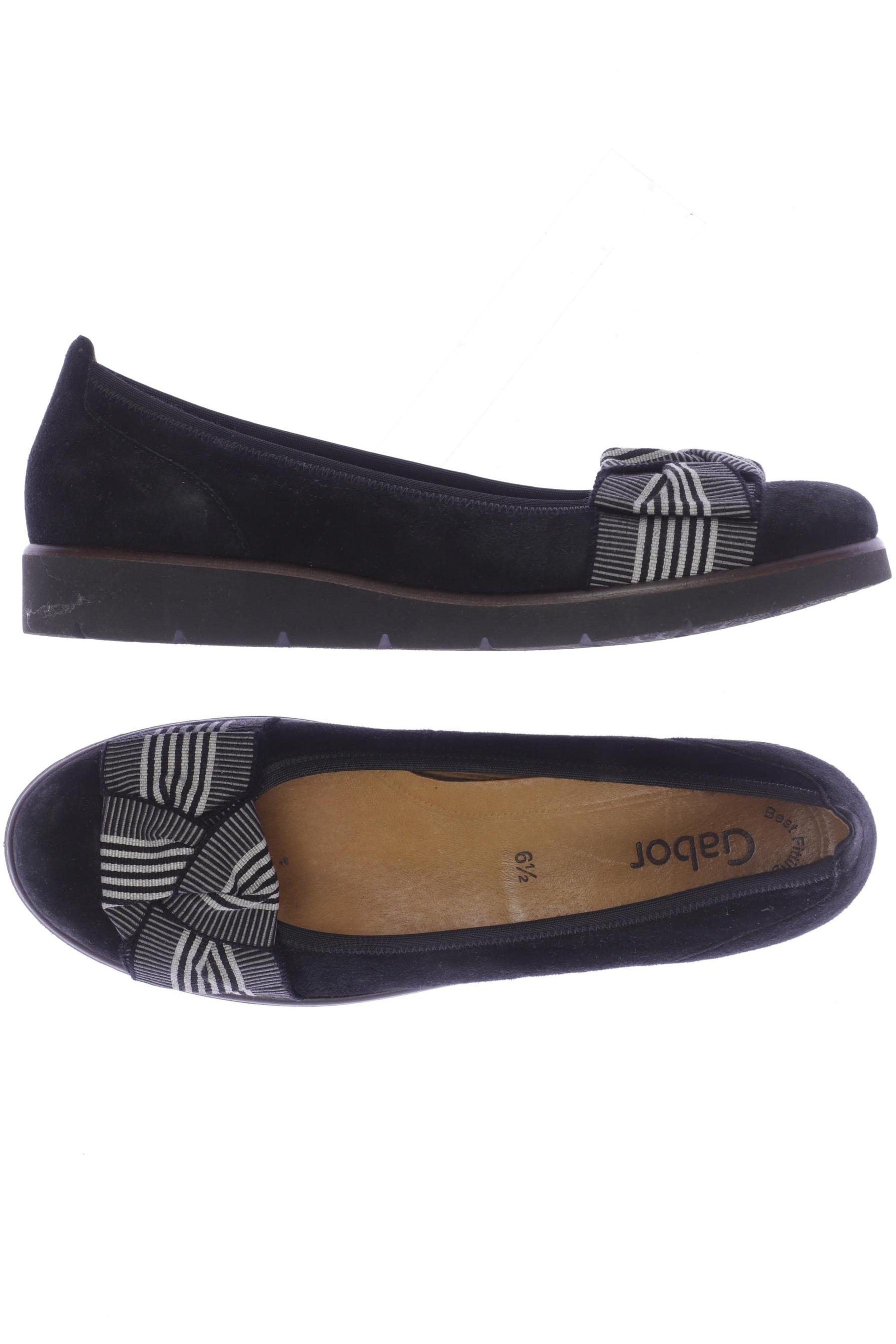

Gabor Damen Ballerinas, schwarz, Gr. 6.5