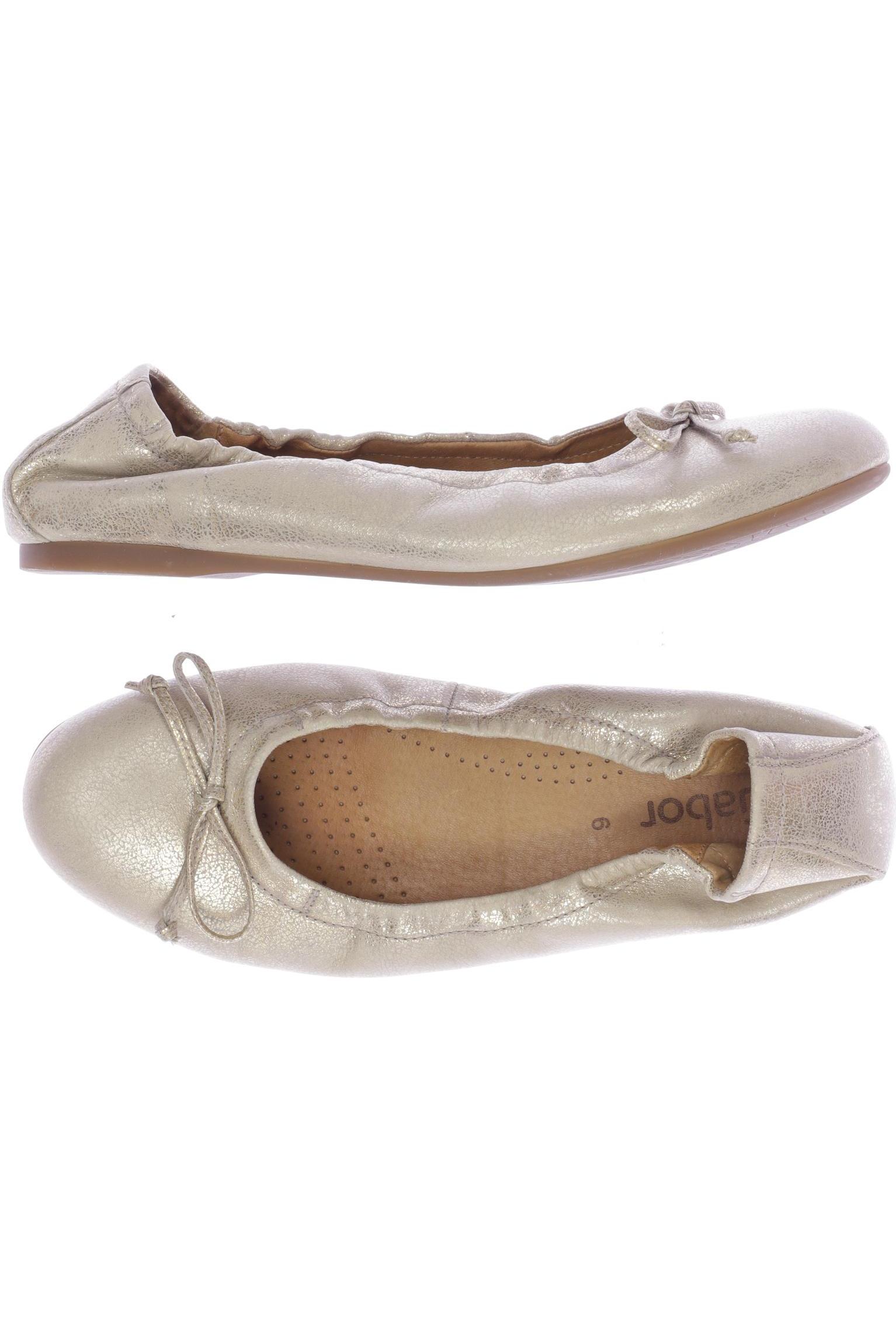 

Gabor Damen Ballerinas, gold, Gr. 6