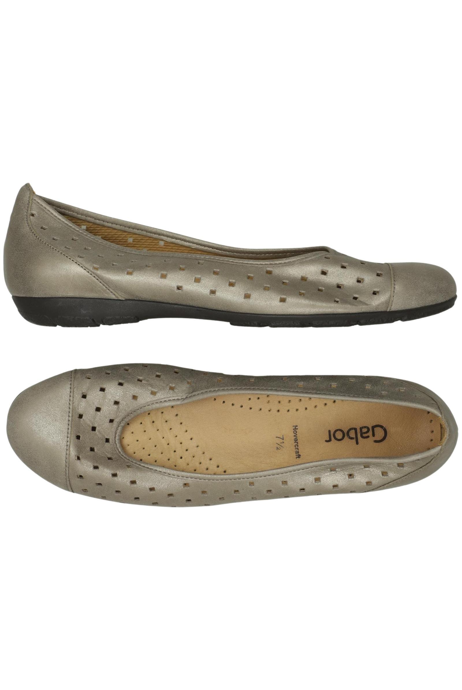

Gabor Damen Ballerinas, silber, Gr. 7.5