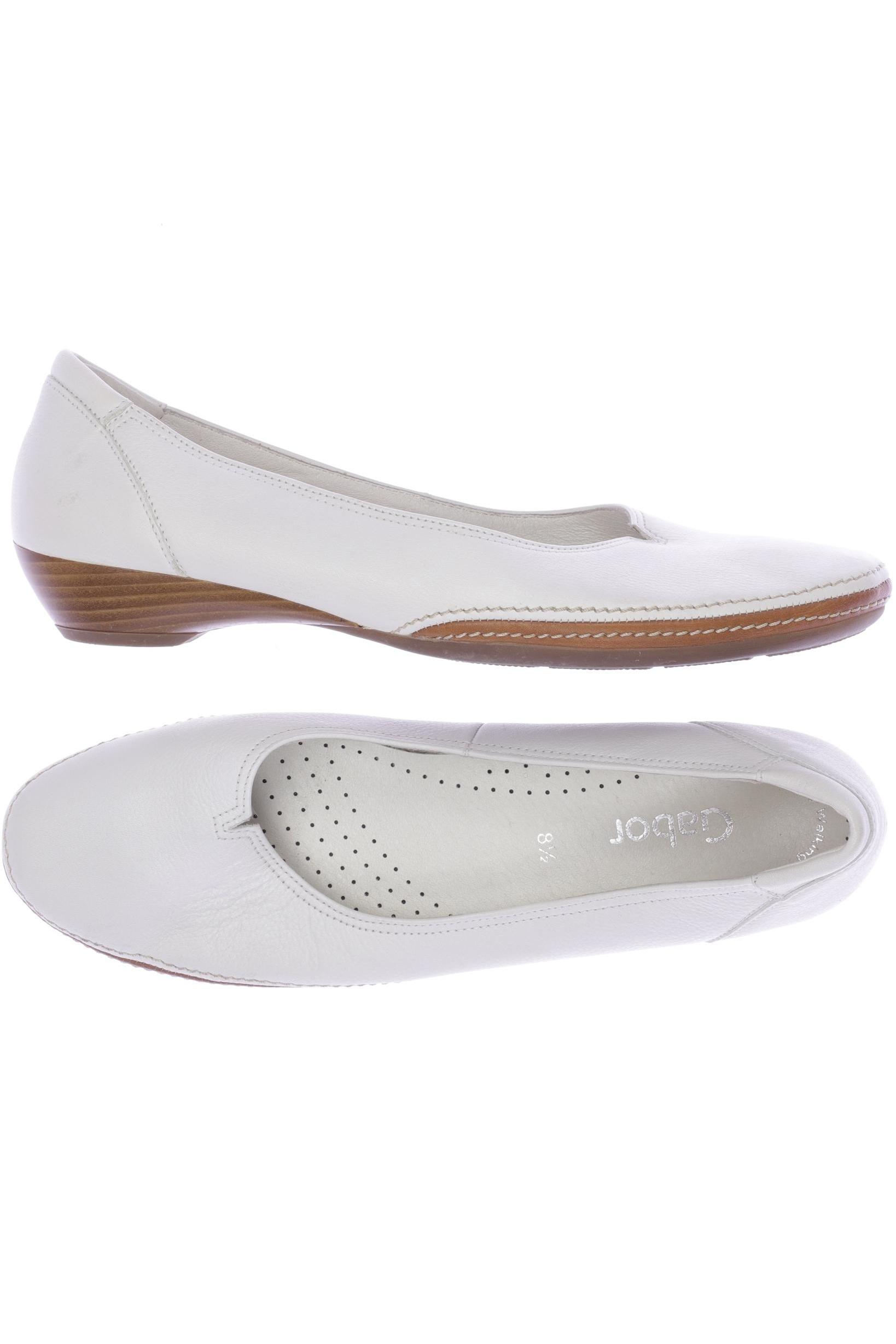 

Gabor Damen Ballerinas, weiß, Gr. 8.5