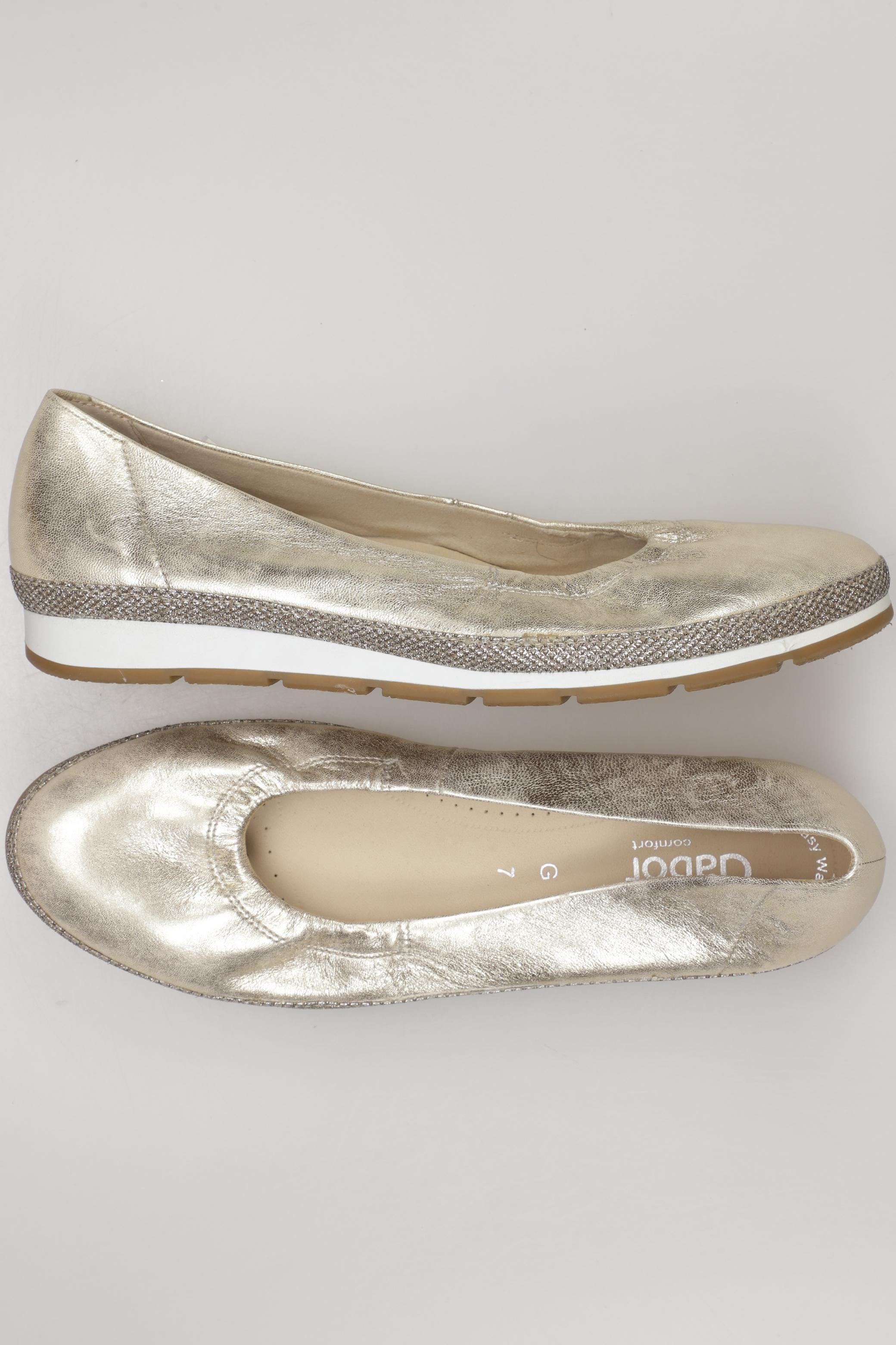

Gabor Damen Ballerinas, gold, Gr. 7