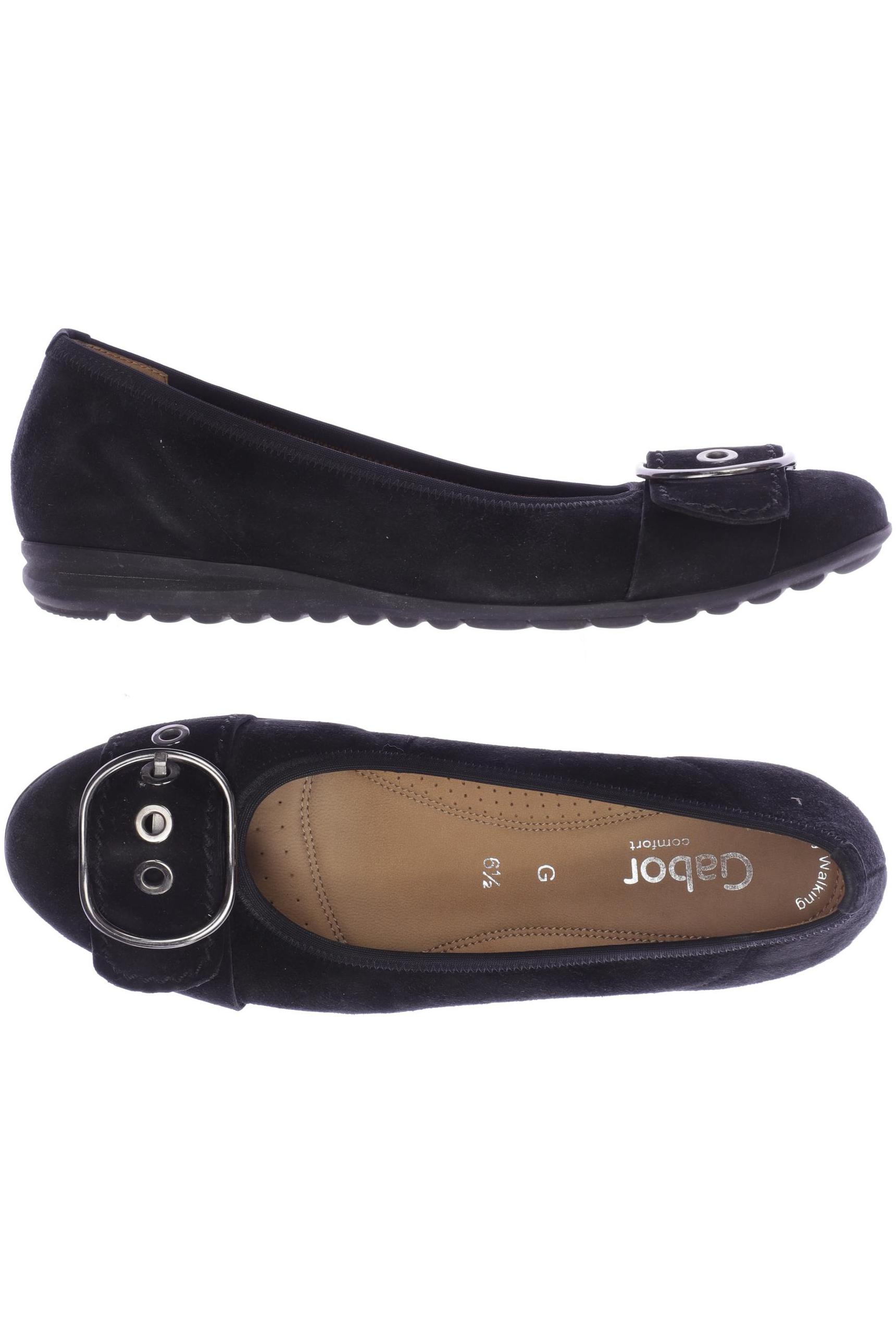 

Gabor Damen Ballerinas, schwarz, Gr. 6.5