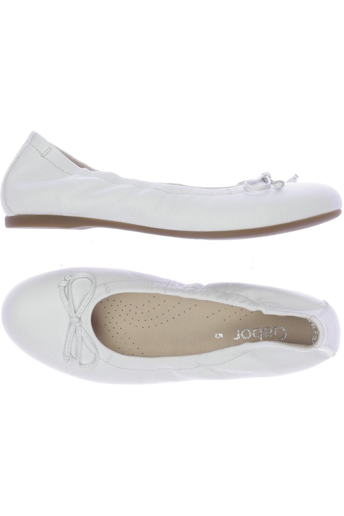 

Gabor Damen Ballerinas, weiß, Gr. 5