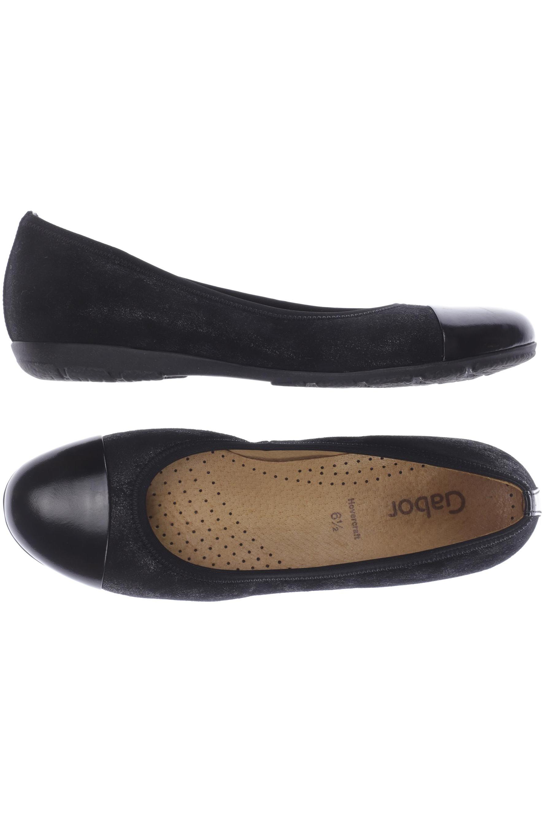 

Gabor Damen Ballerinas, schwarz, Gr. 6.5