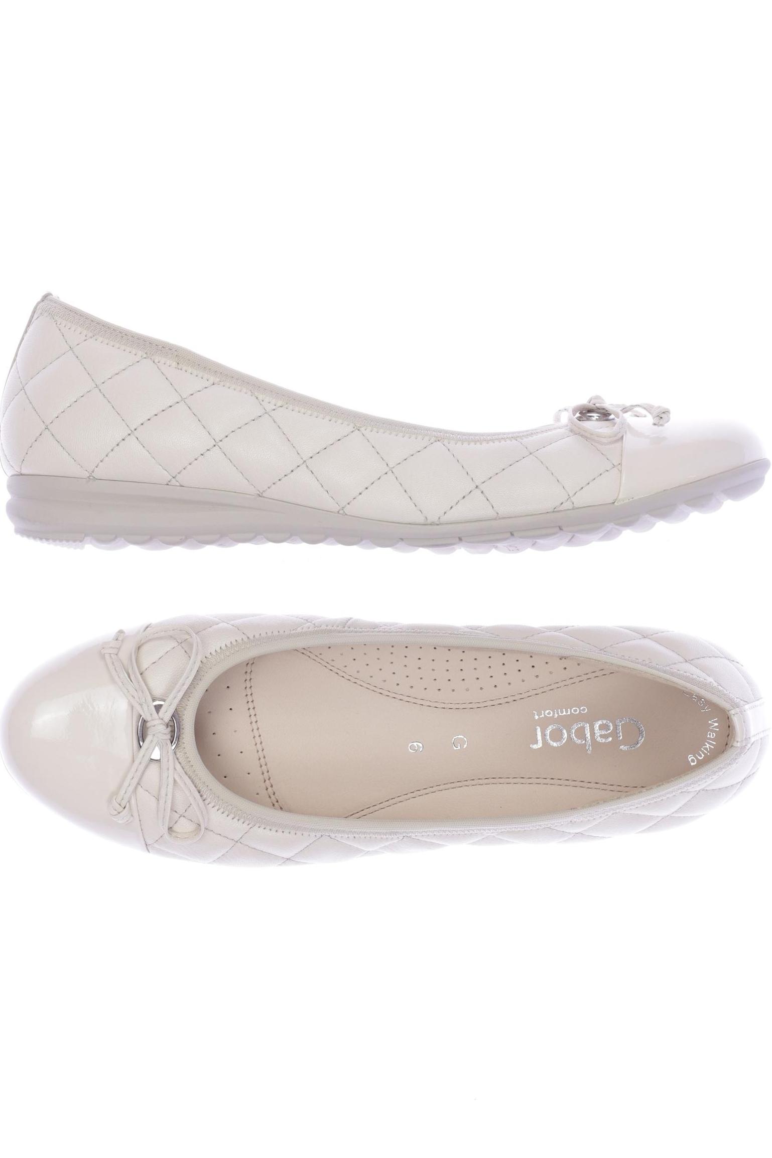 

Gabor Damen Ballerinas, cremeweiß, Gr. 6