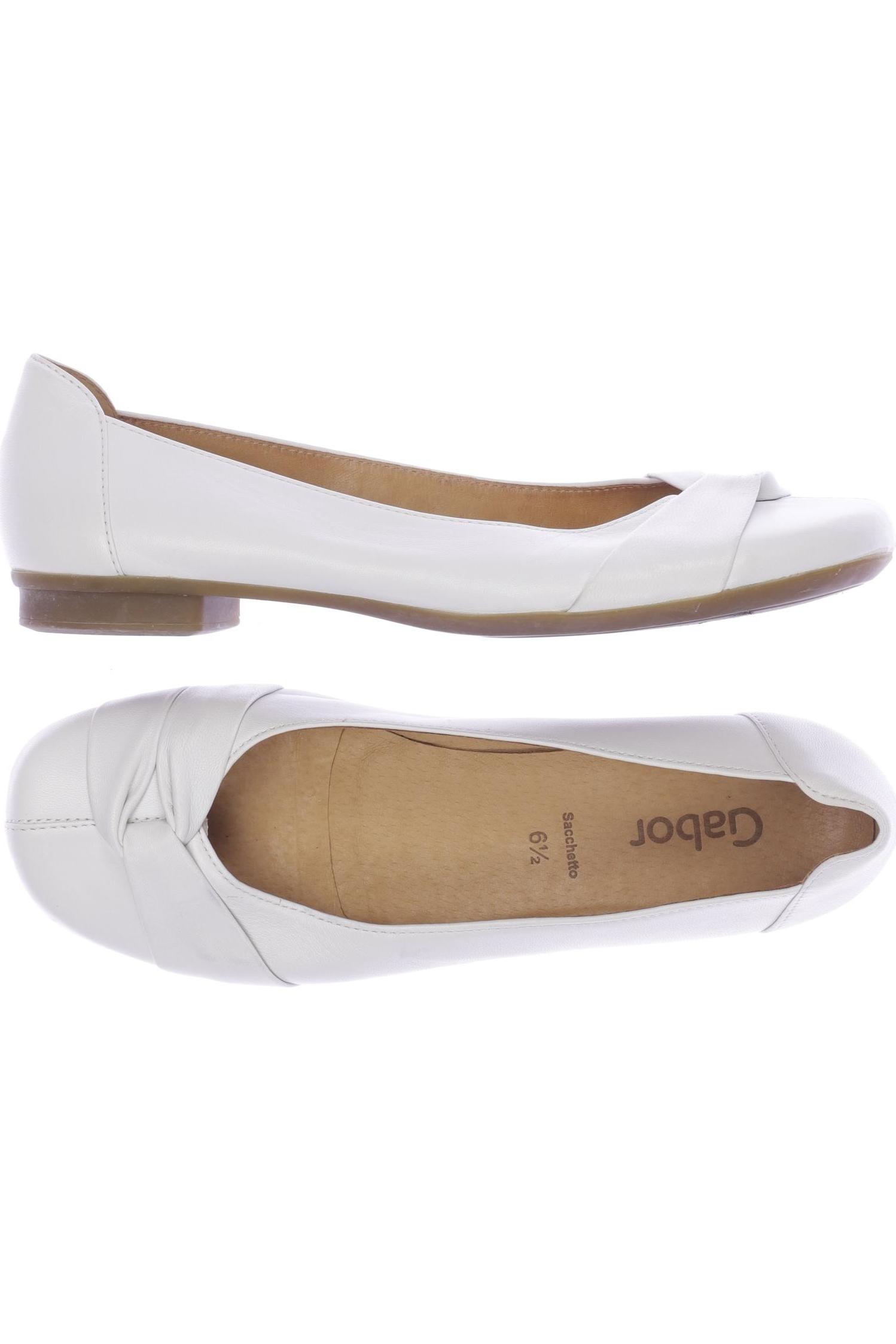 

Gabor Damen Ballerinas, weiß, Gr. 6.5