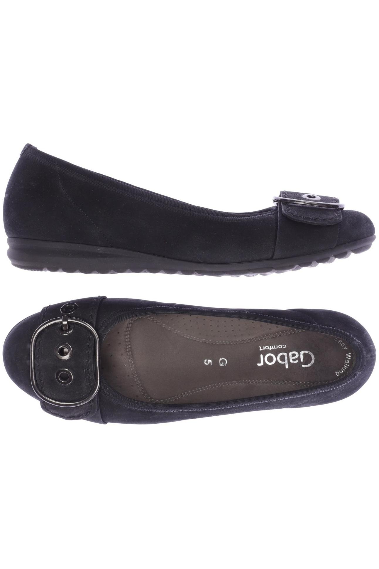 

Gabor Damen Ballerinas, schwarz, Gr. 5