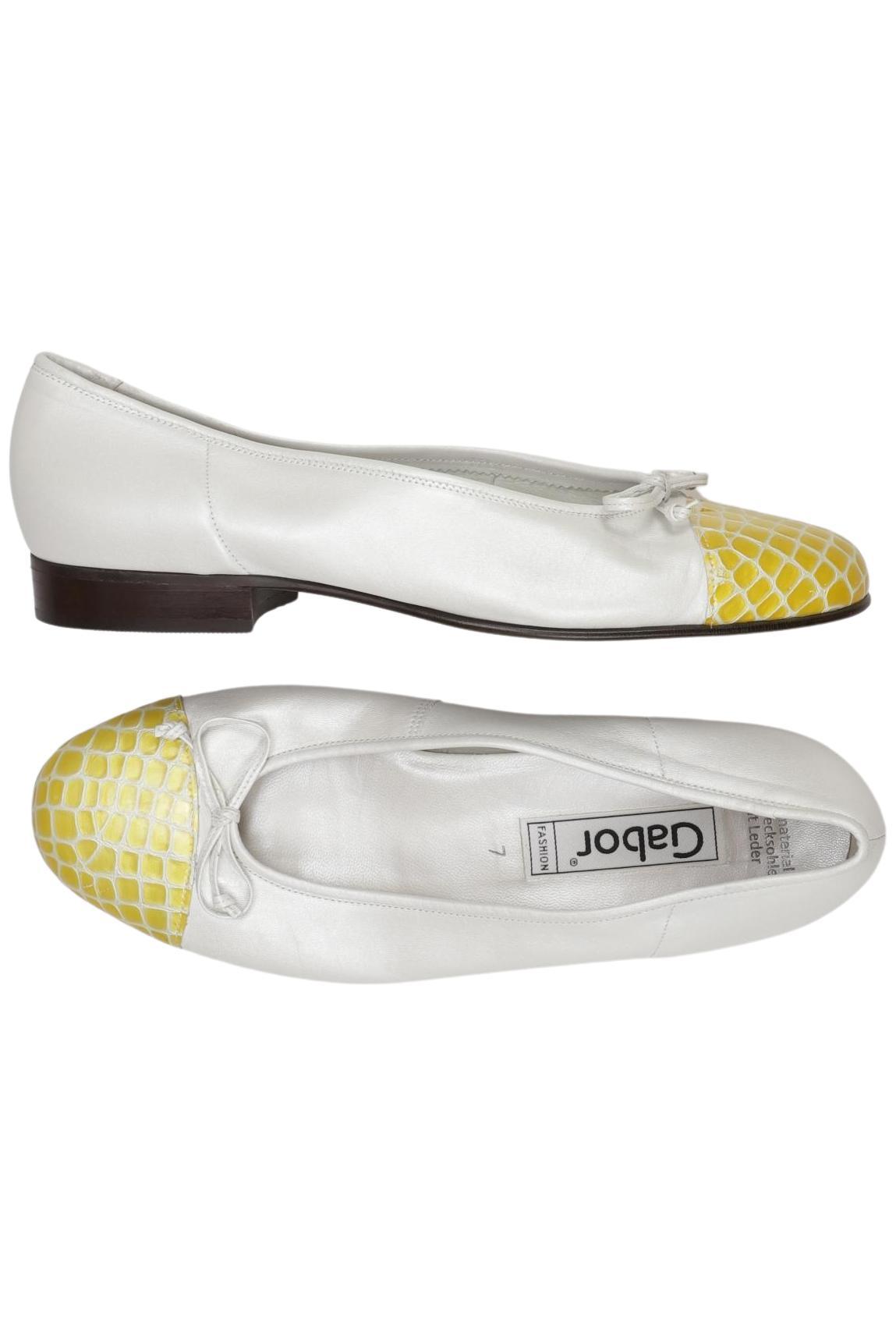 

Gabor Damen Ballerinas, weiß, Gr. 7