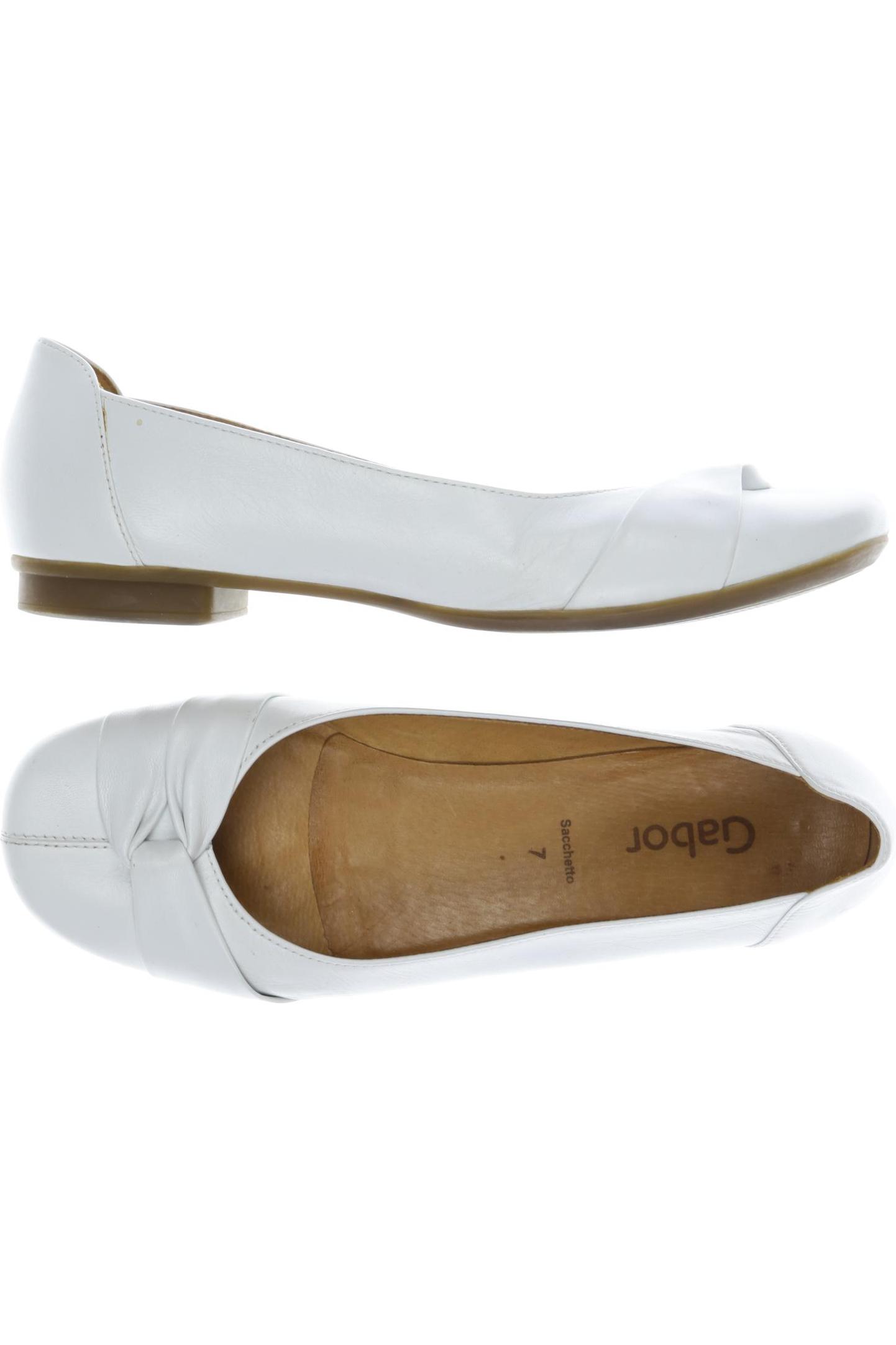 

Gabor Damen Ballerinas, weiß, Gr. 7