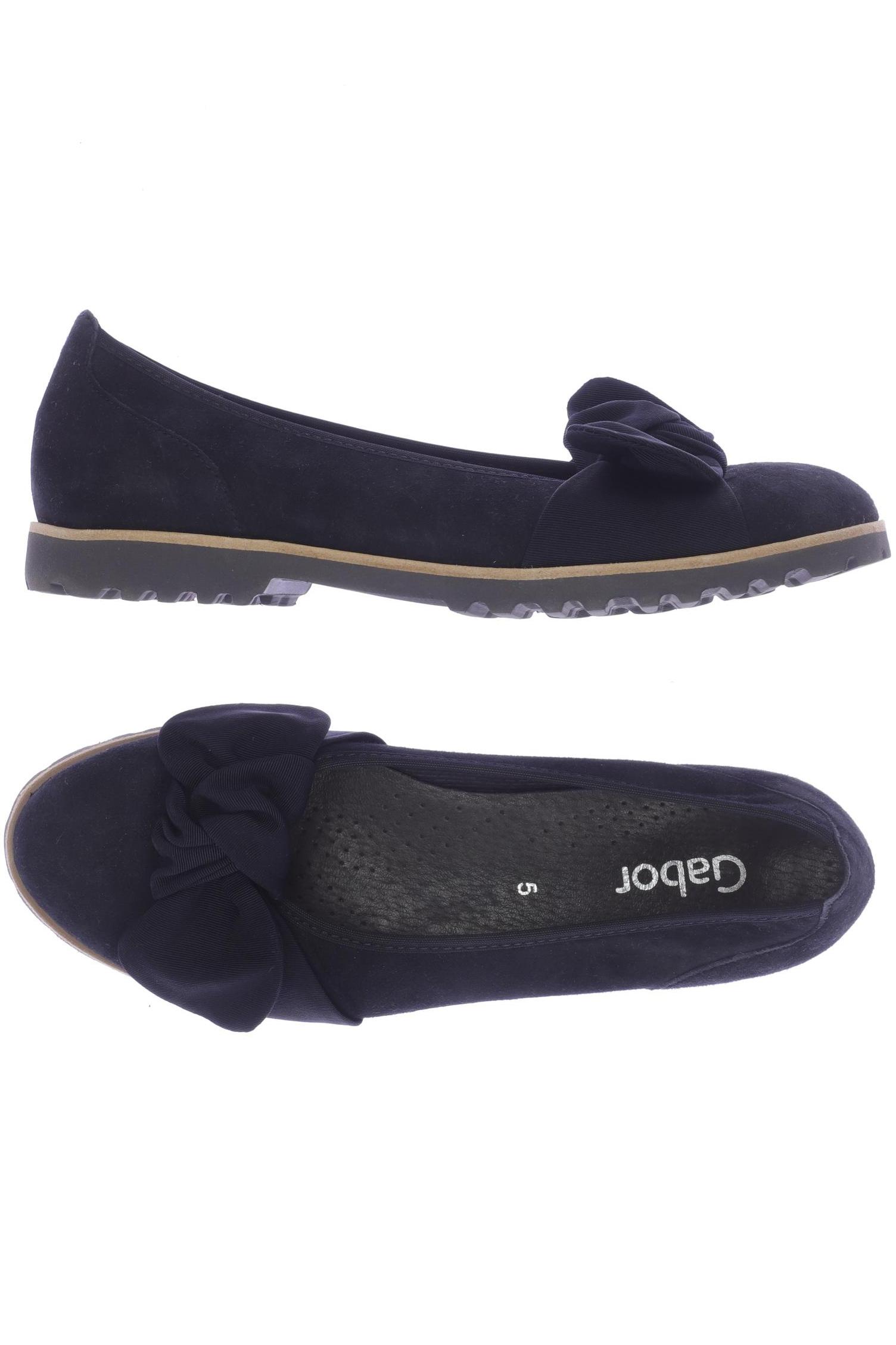 

Gabor Damen Ballerinas, marineblau, Gr. 5
