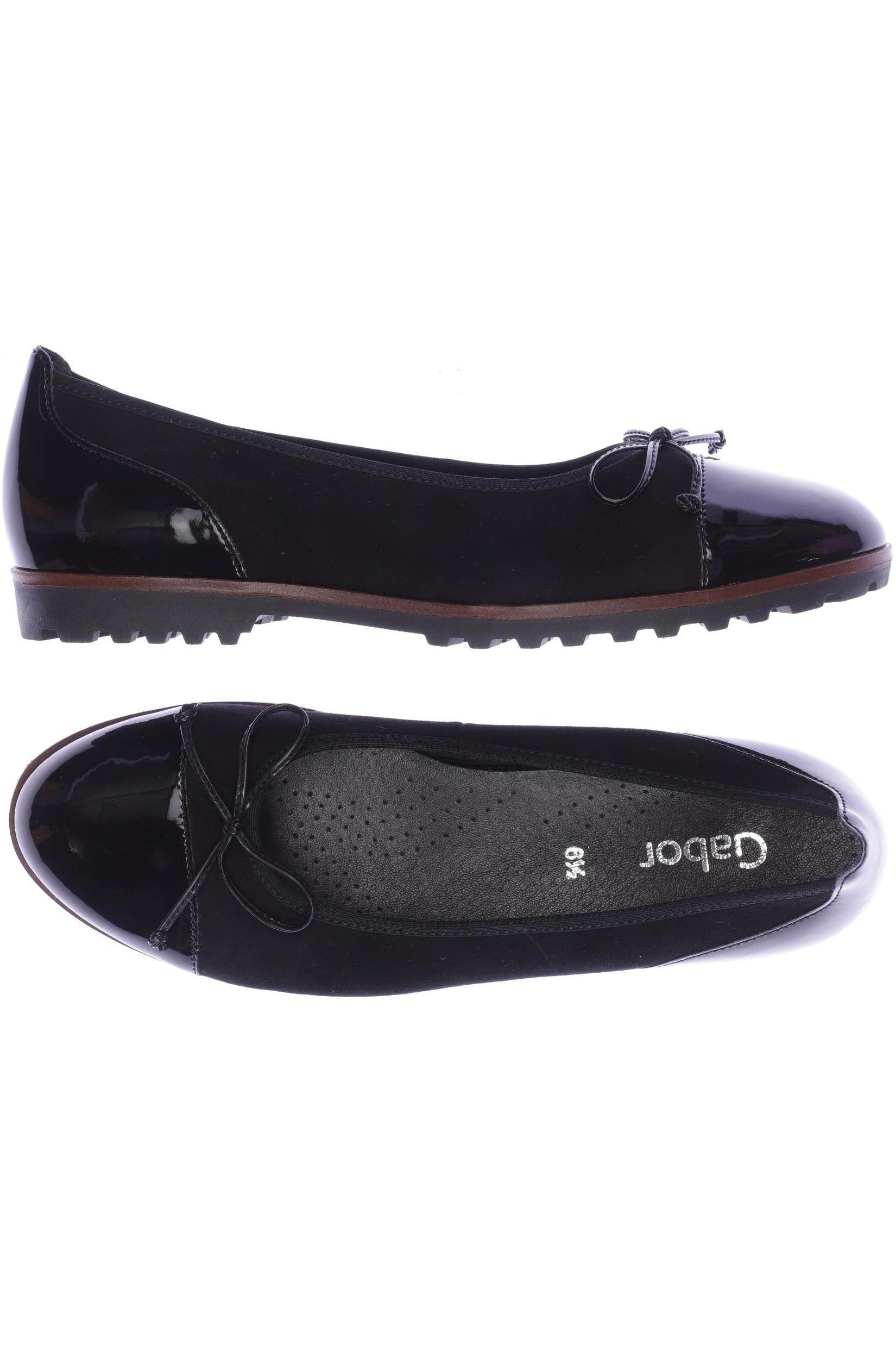 

Gabor Damen Ballerinas, schwarz, Gr. 6.5
