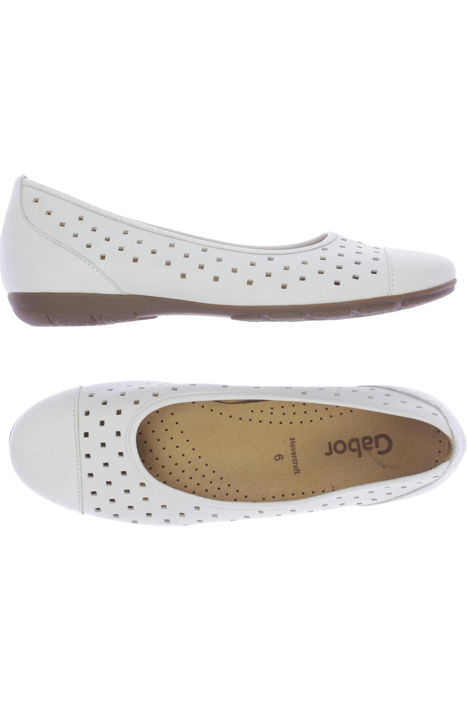 

Gabor Damen Ballerinas, weiß, Gr. 6