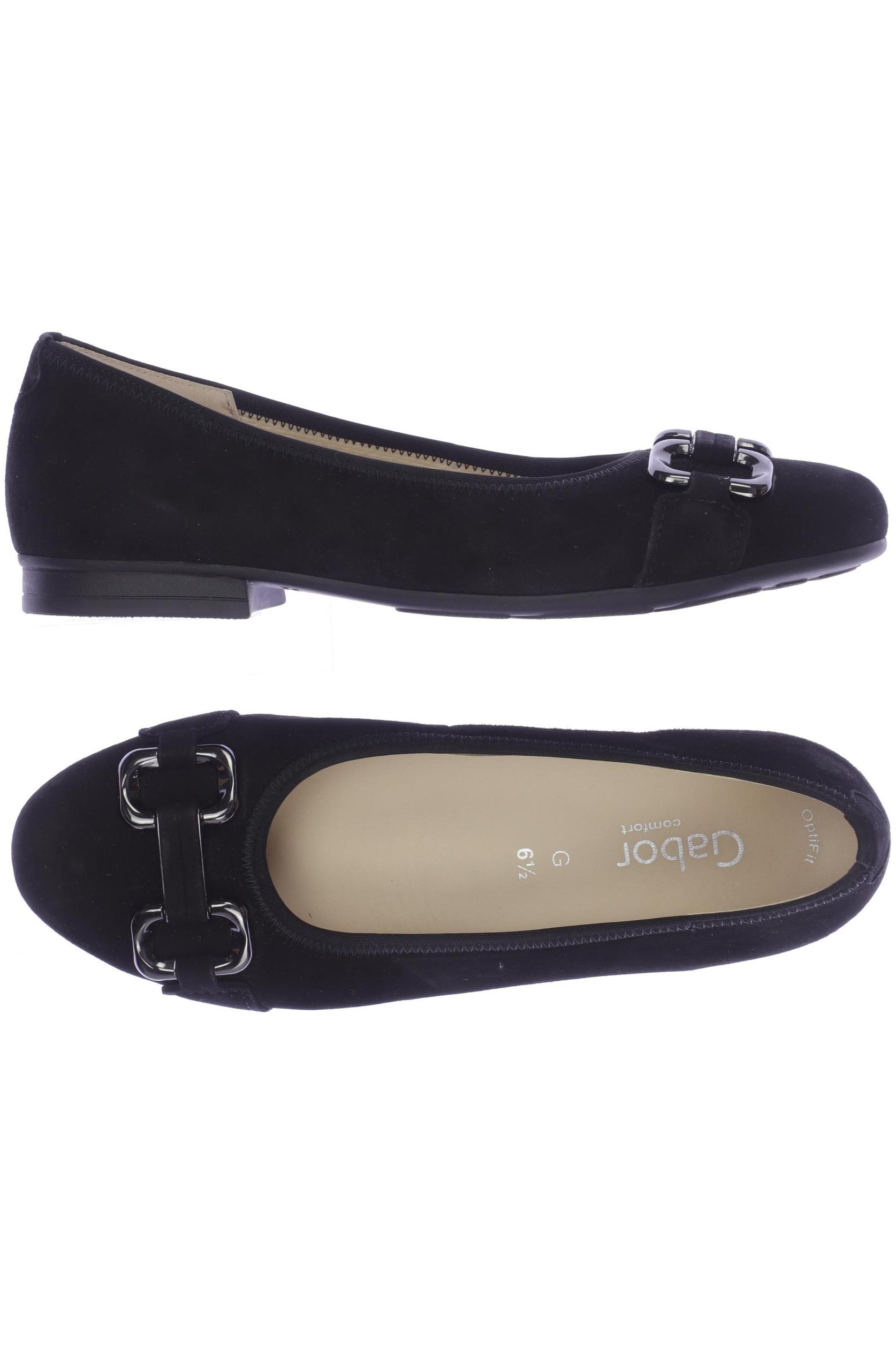 

Gabor Damen Ballerinas, schwarz, Gr. 6.5