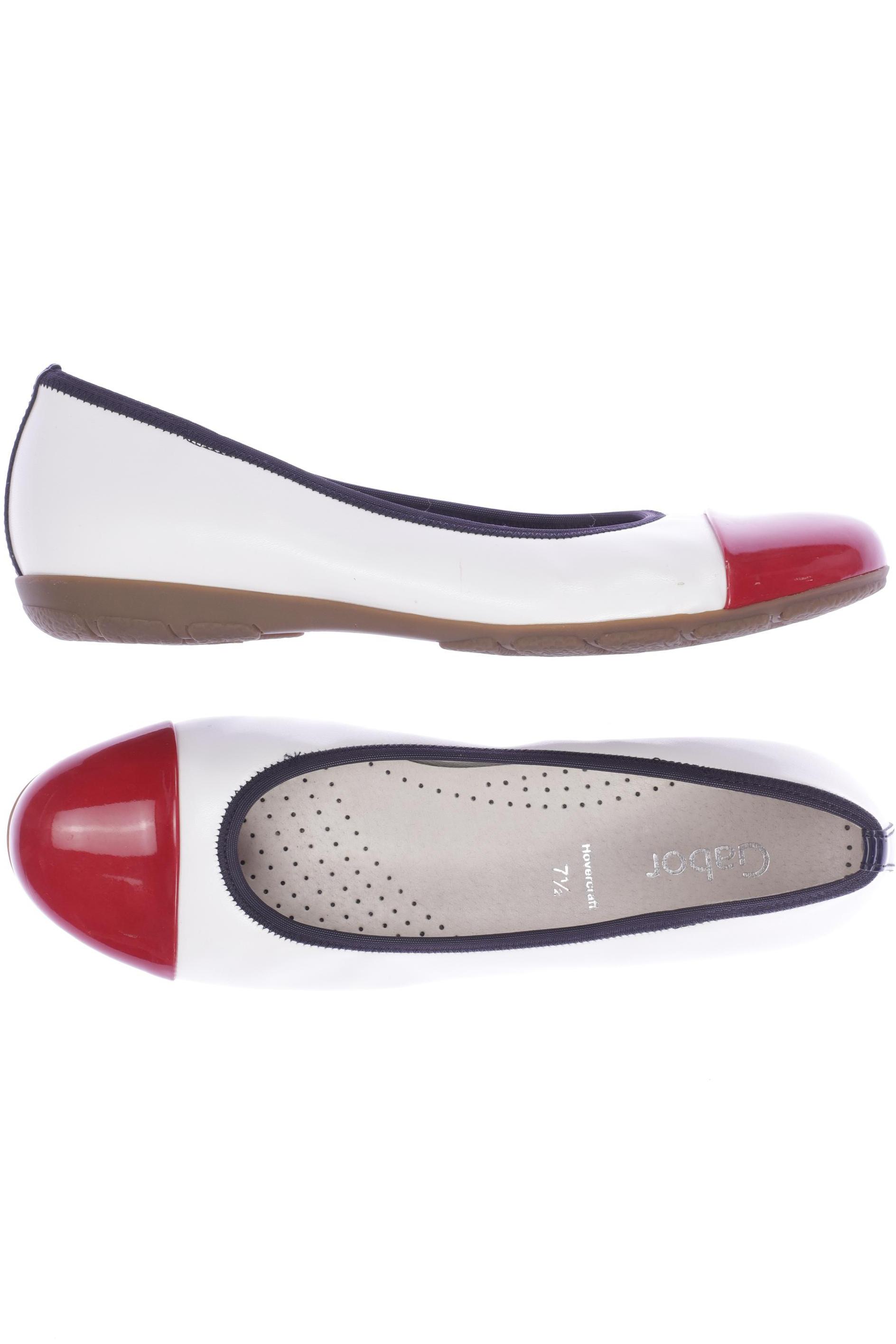 

Gabor Damen Ballerinas, weiß, Gr. 7.5
